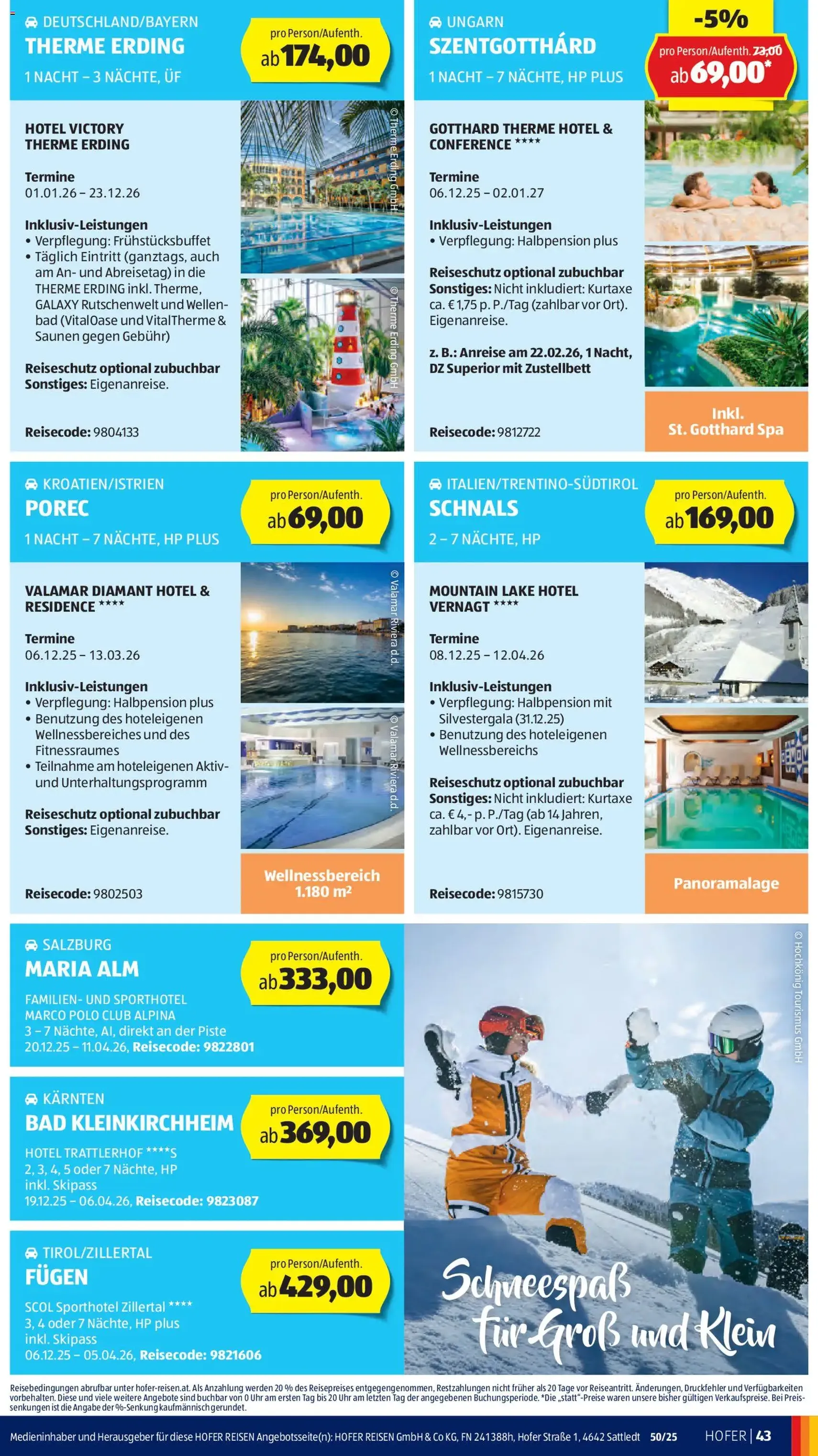 Hofer Flugblatt - Gültiger Prospekt ab 05.12.2025, Seite 57 von insgesamt 60