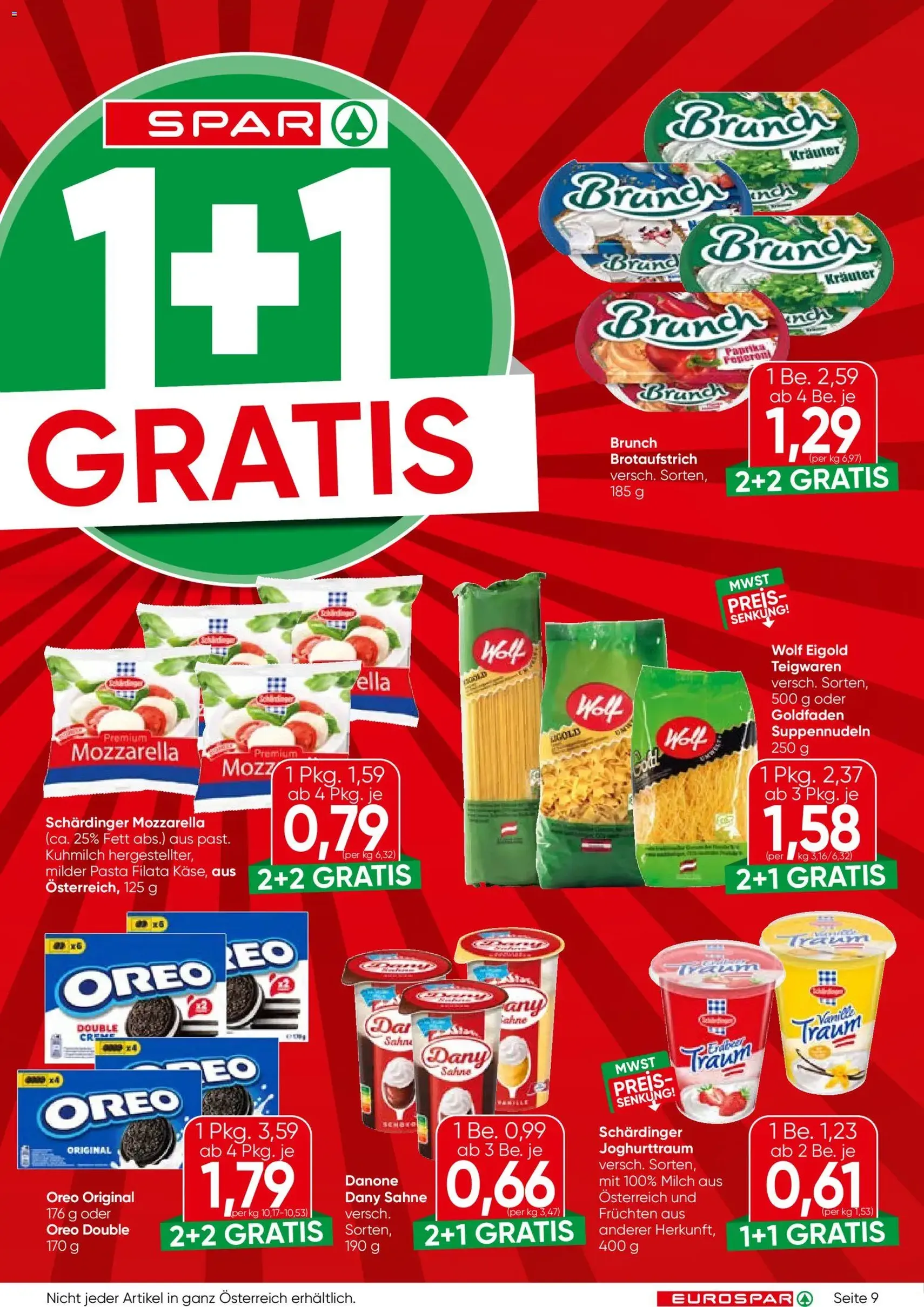 Eurospar Flugblatt - Gültiger Prospekt ab 24.09.2026, Seite 9 von insgesamt 16