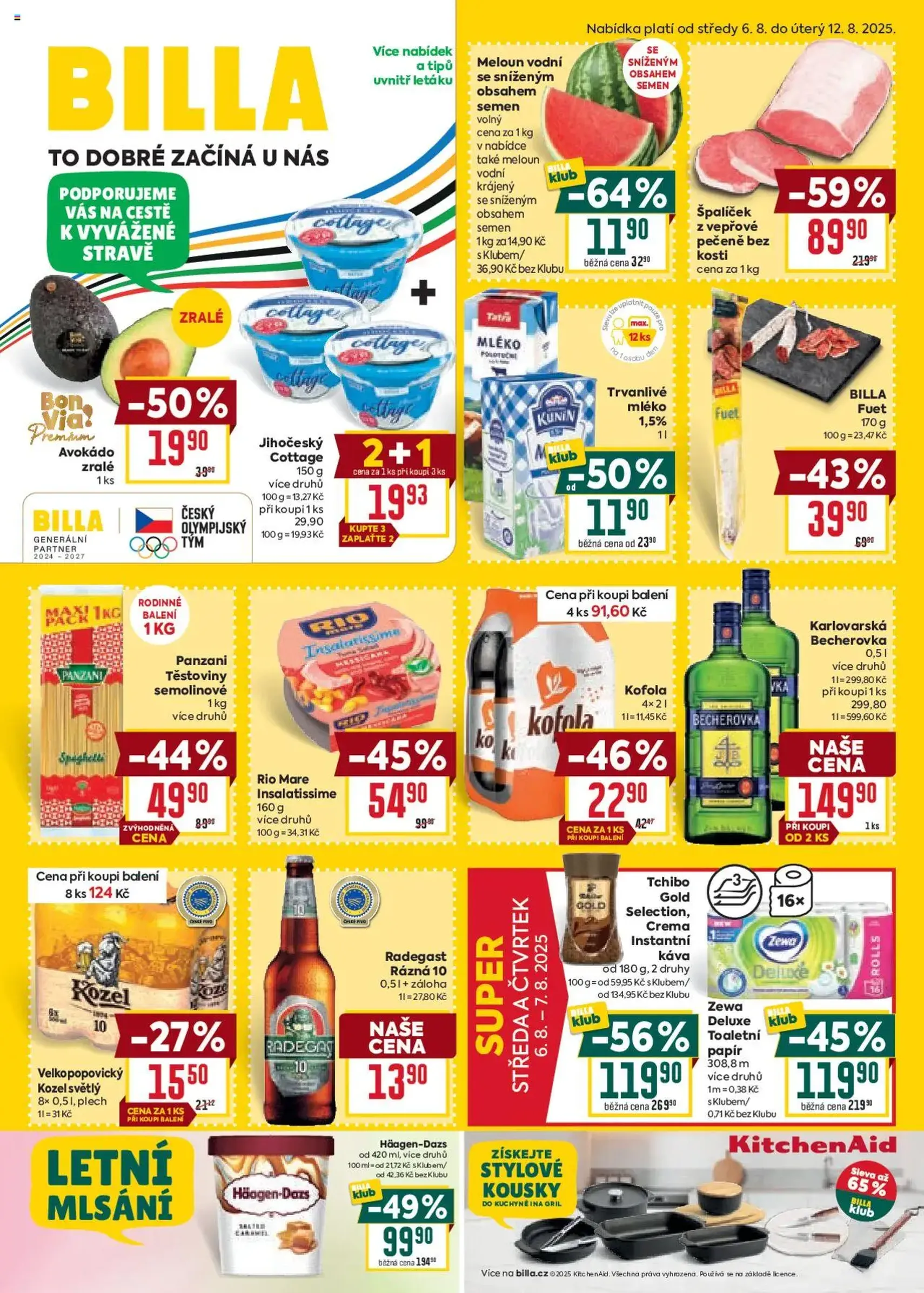 Billa Velký leták - platný leták od 06.08.2025 strana 1 z 32 Billa Velký leták - platný leták od 06.08.2025 strana 1 z 32