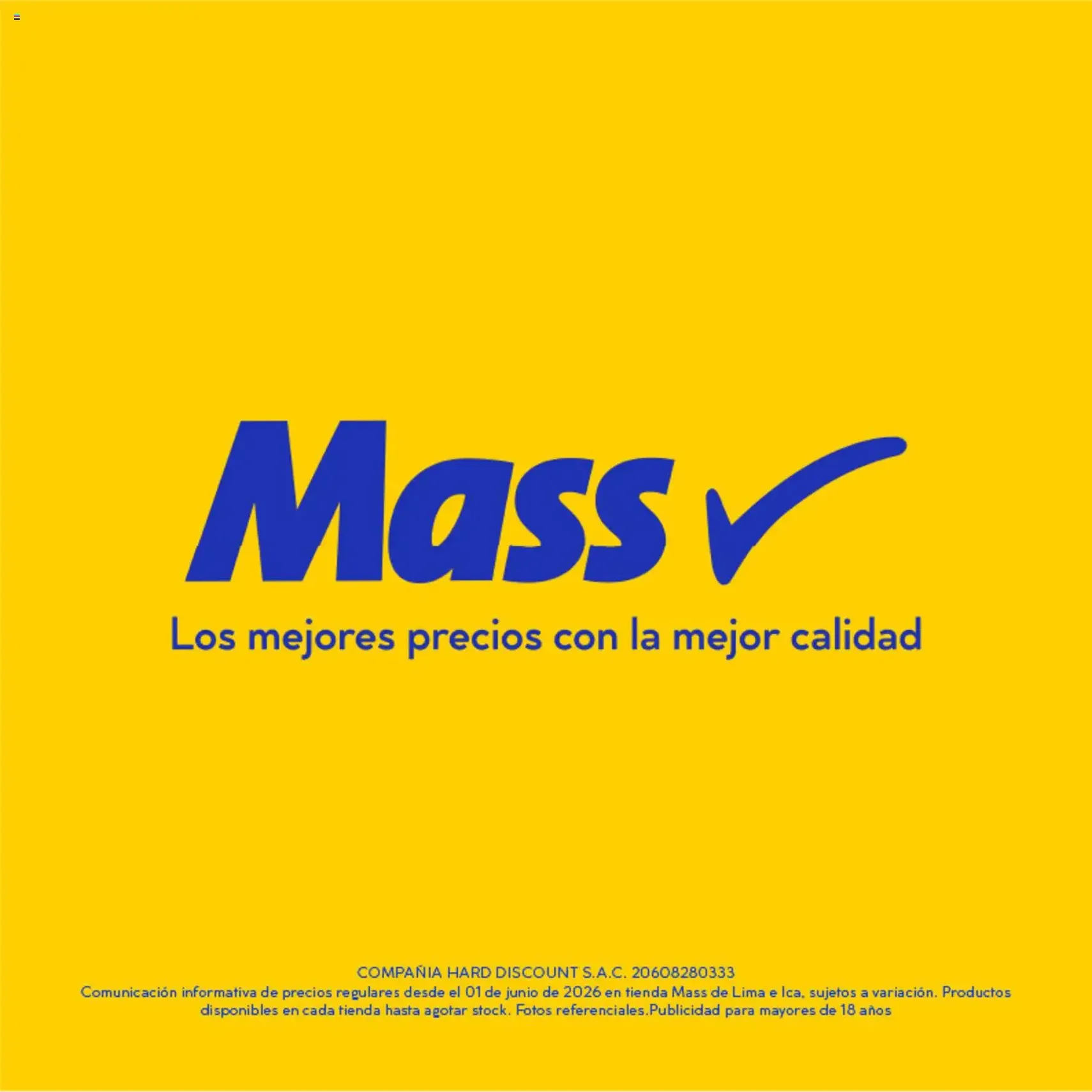 Mass catálogo - folleto válido desde 01/06/2026 página 9 de 9