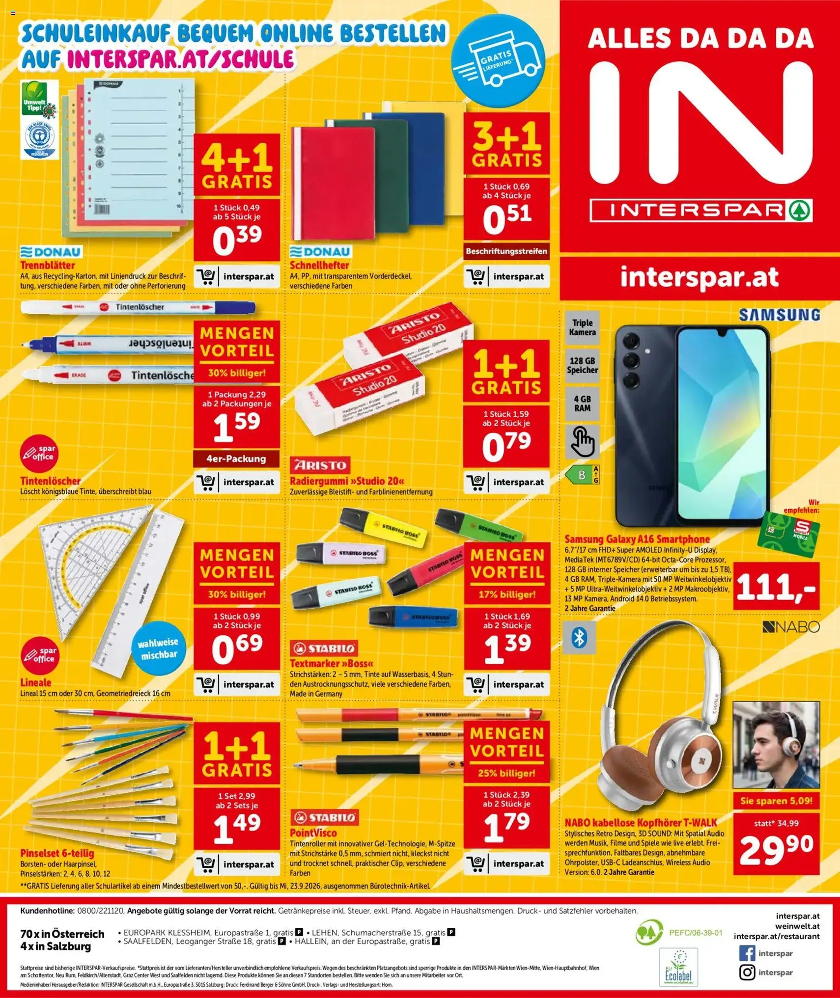 Interspar - Flugblatt - Gültiger Prospekt ab 20.08.2026, Seite 16 von insgesamt 16