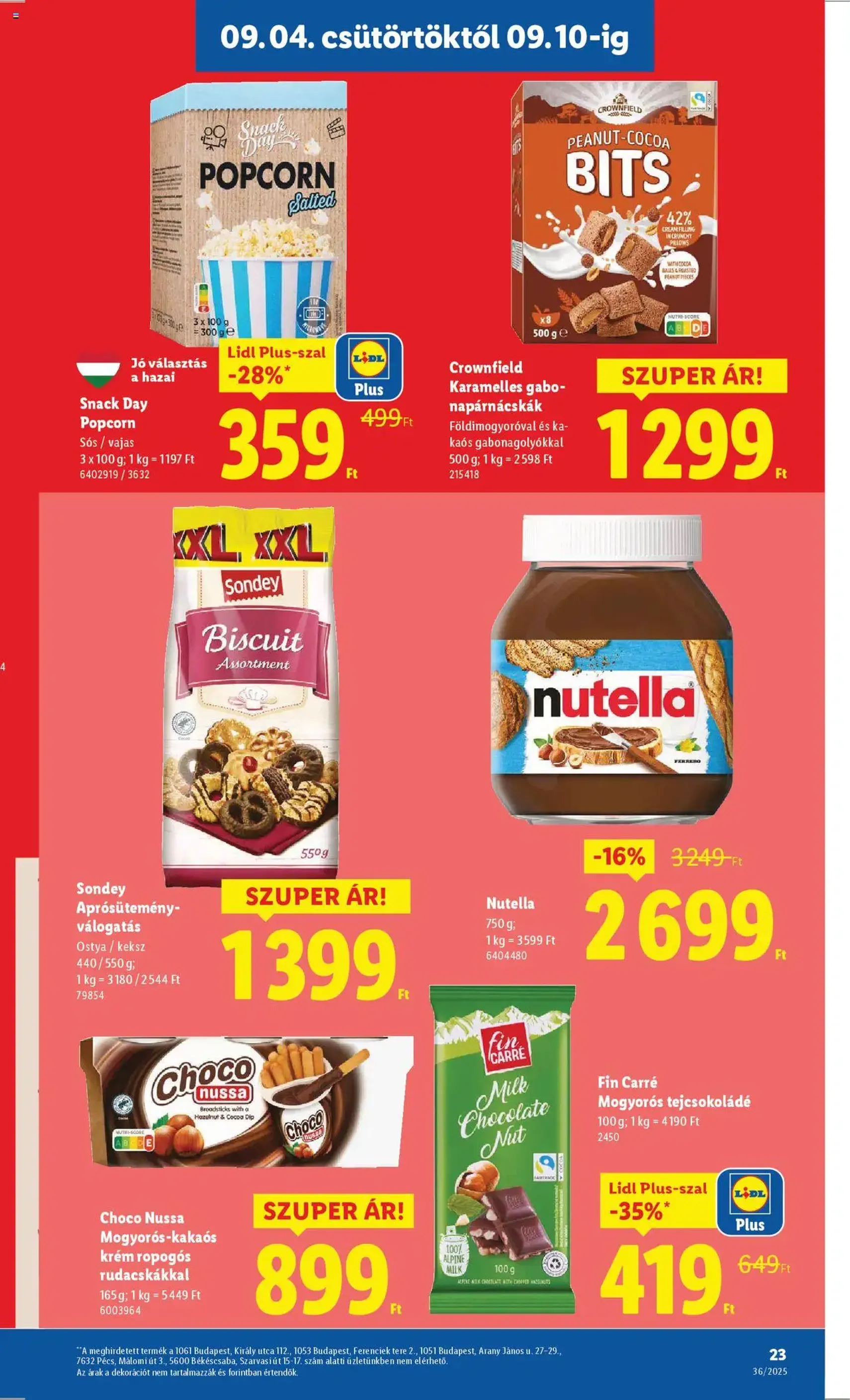 Lidl Akciós újság - 2025.09.04. érvényes szórólap 23 oldal 70 oldalból Lidl Akciós újság - 2025.09.04. érvényes szórólap 23 oldal 70 oldalból