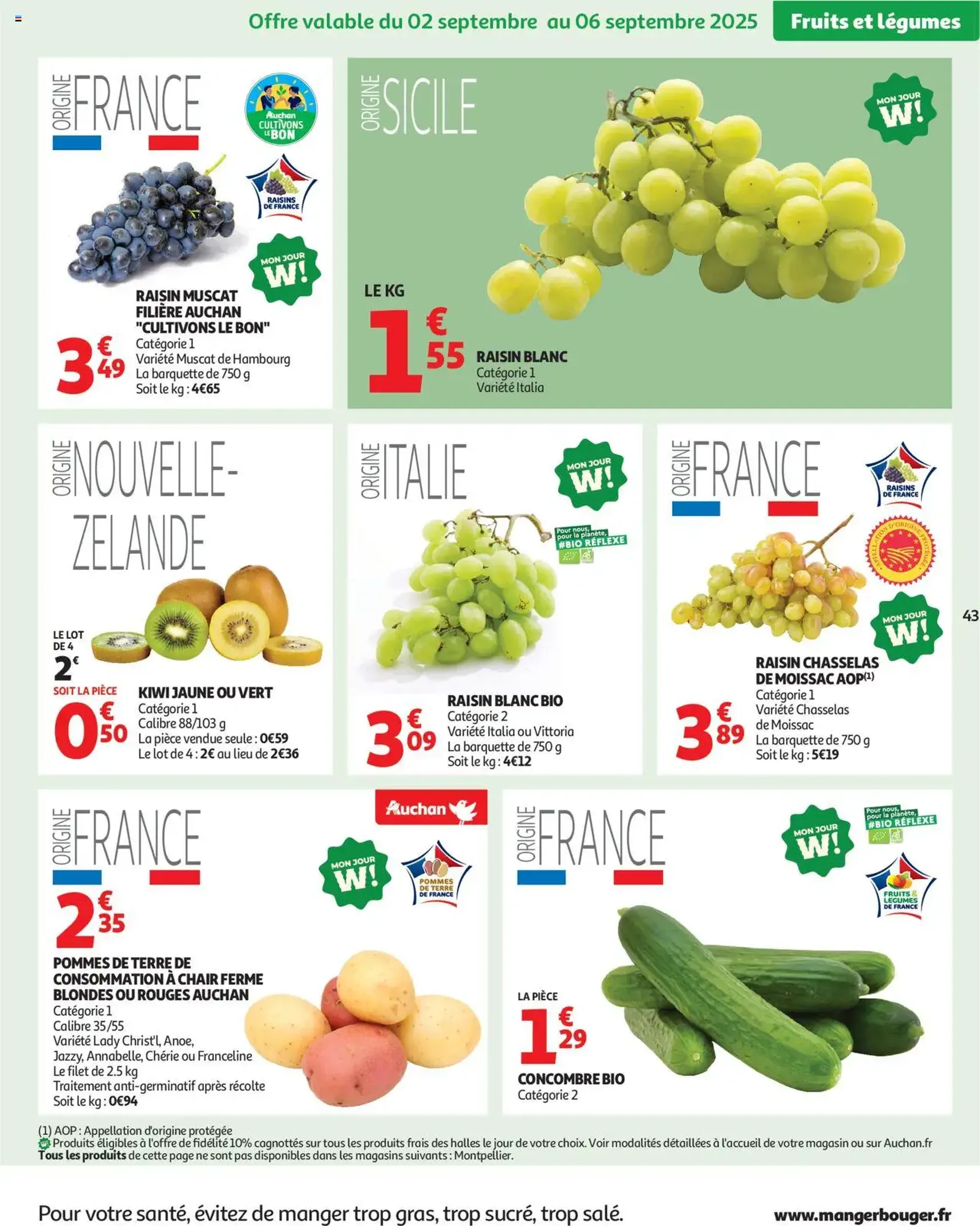 Auchan prospectus - brochure valable à partir du 02/09/2025, page 43 sur 60 Auchan prospectus - brochure valable à partir du 02/09/2025, page 43 sur 60