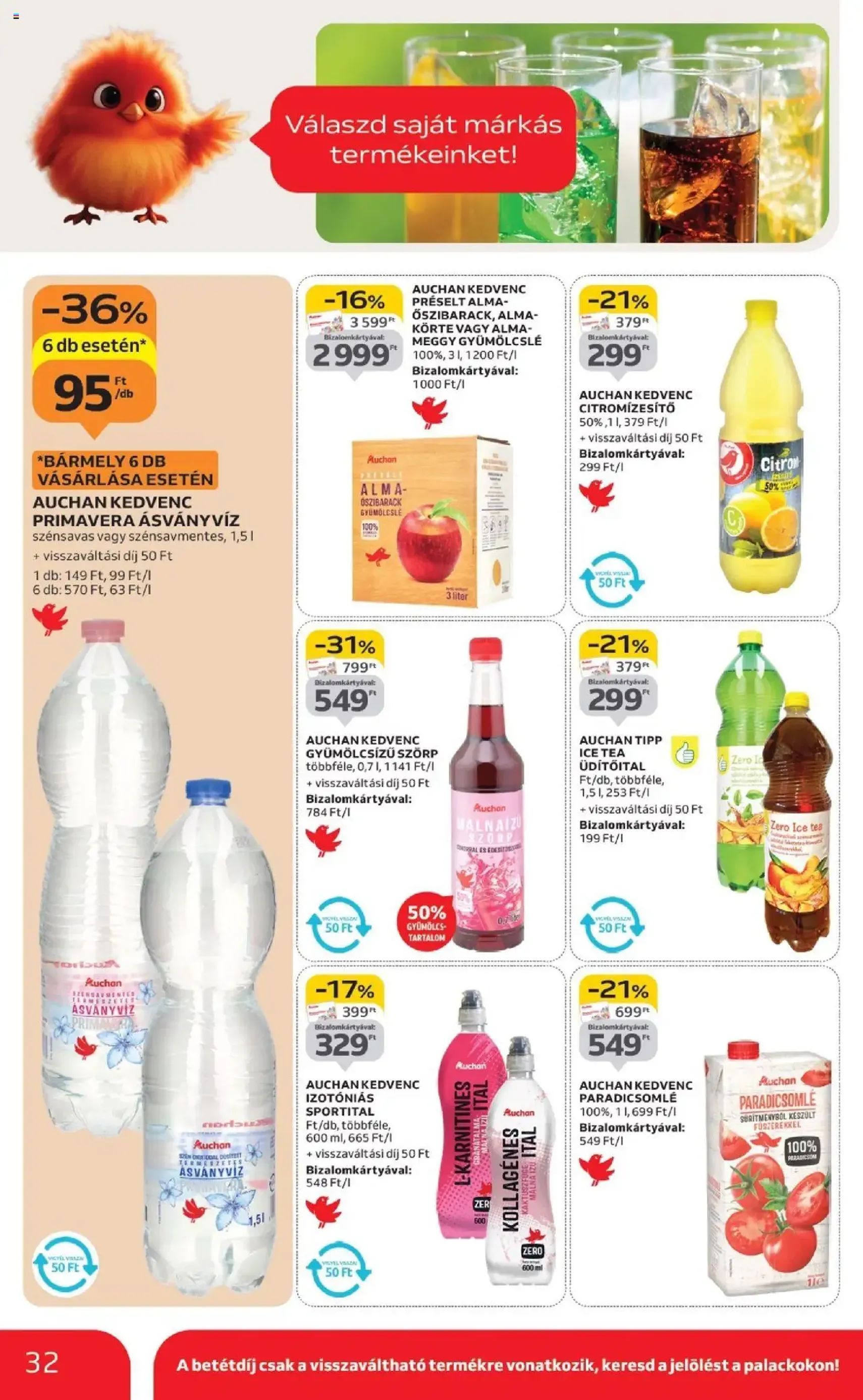 Auchan Akciós újság - 2025.09.04. érvényes szórólap 32 oldal 52 oldalból Auchan Akciós újság - 2025.09.04. érvényes szórólap 32 oldal 52 oldalból