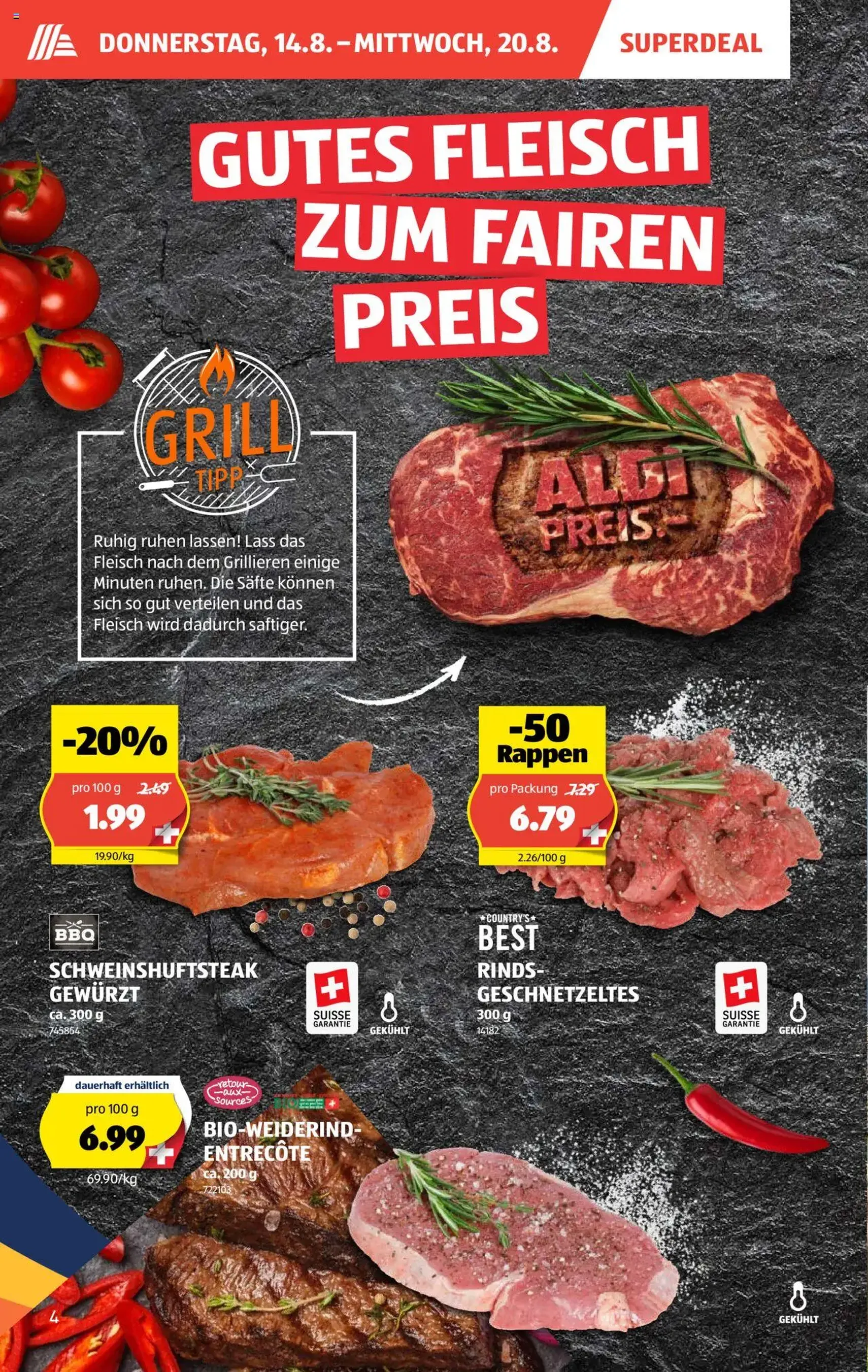 Aldi Aktionen - Gültiger Prospekt ab 14.08.2025, Seite 4 von insgesamt 31 Aldi Aktionen - Gültiger Prospekt ab 14.08.2025, Seite 4 von insgesamt 31