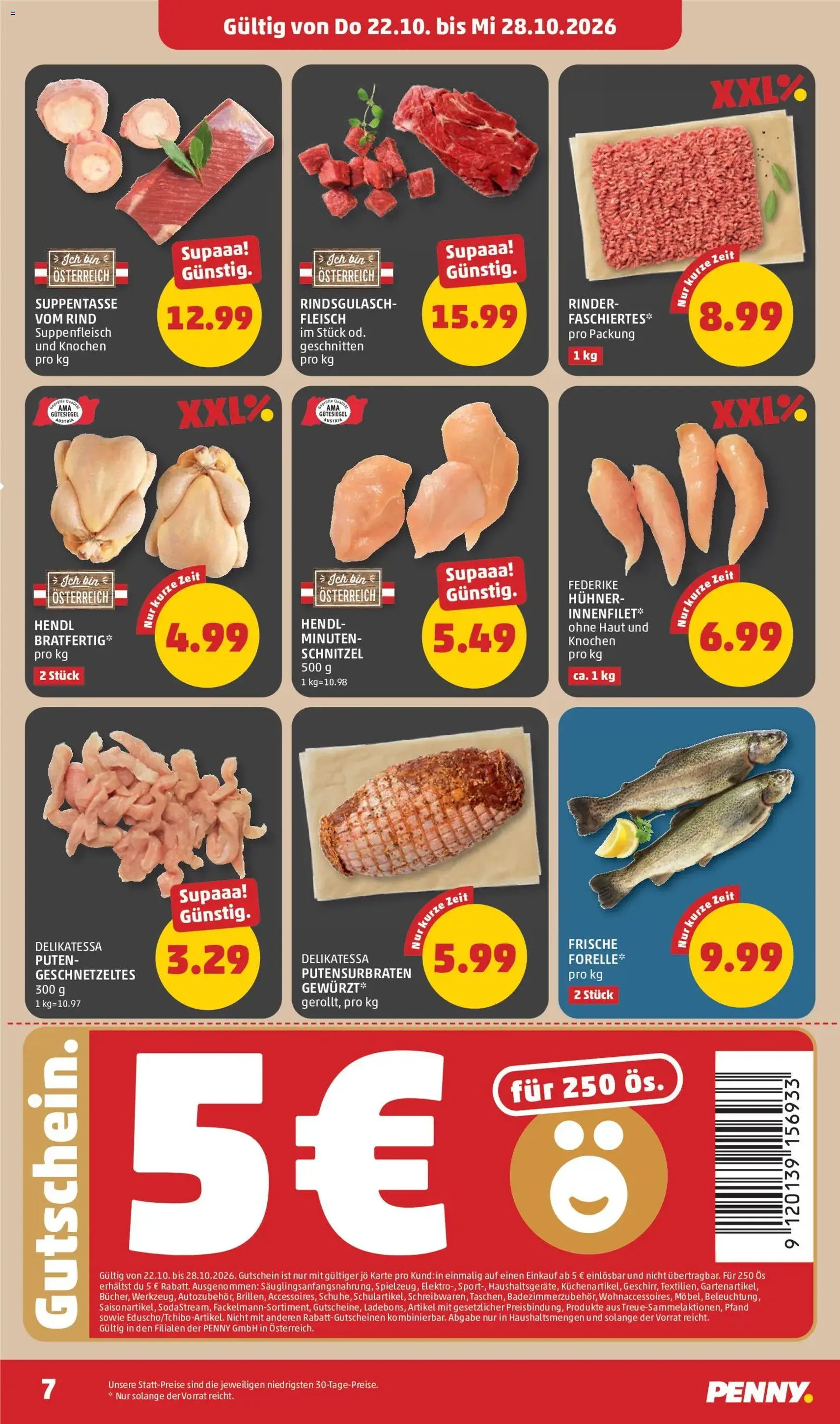 Penny Markt Flugblatt - Gültiger Prospekt ab 22.10.2026, Seite 7 von insgesamt 32