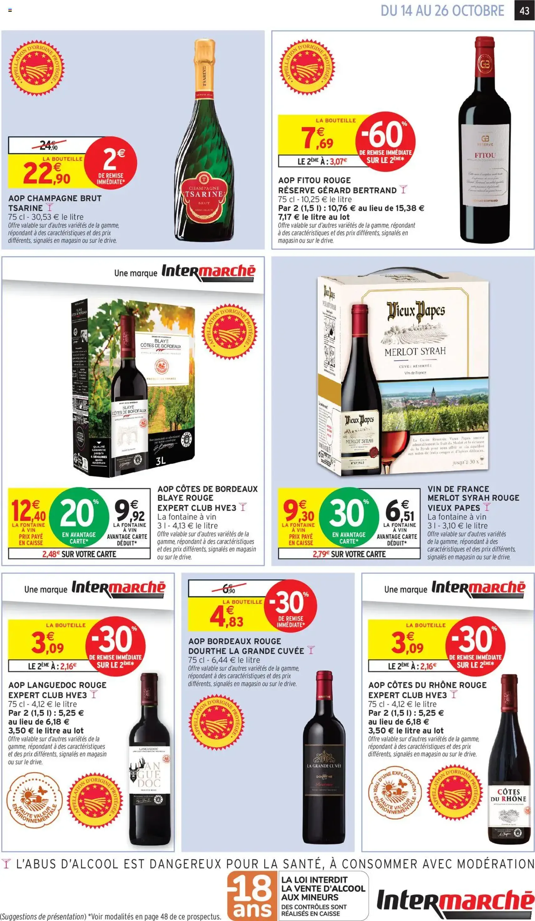 Intermarché catalogue semaine 42 - brochure valable à partir du 14/10/2025, page 43 sur 52