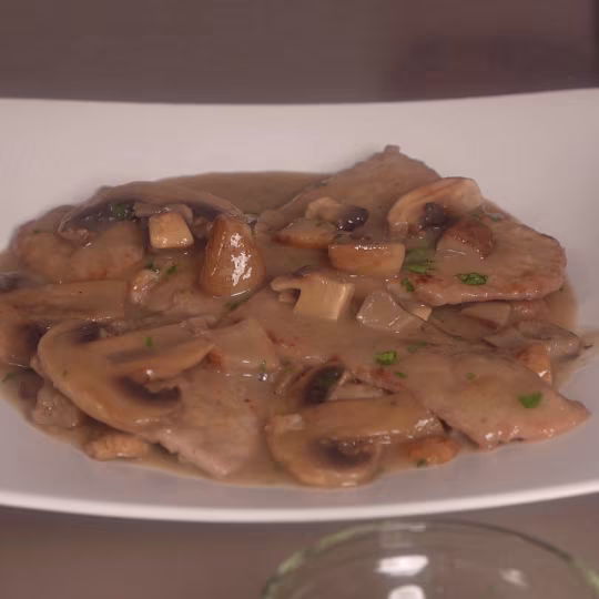Anteprima ricetta Scaloppine ai funghi
