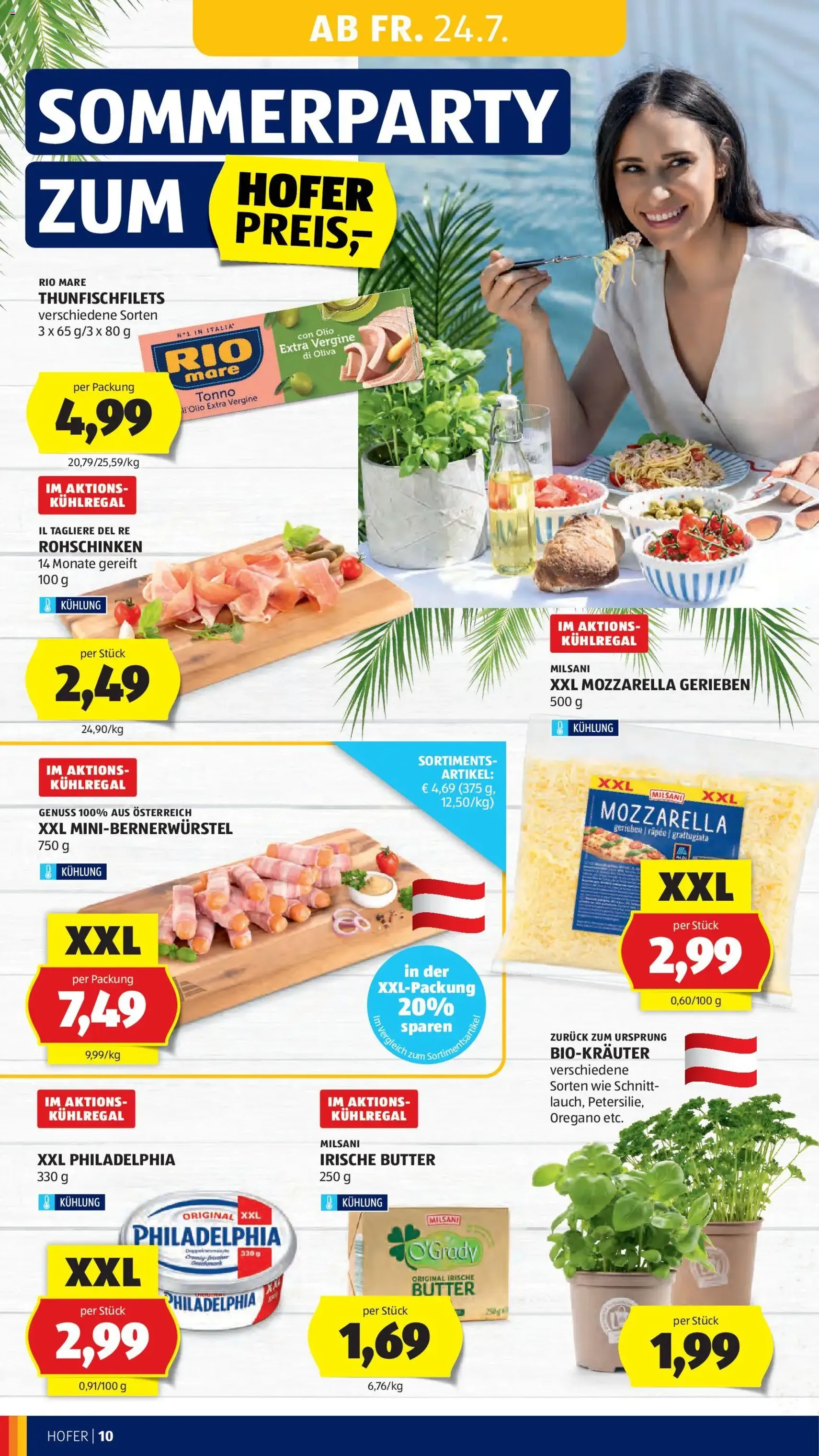 Hofer Flugblatt - Gültiger Prospekt ab 24.07.2026, Seite 16 von insgesamt 52