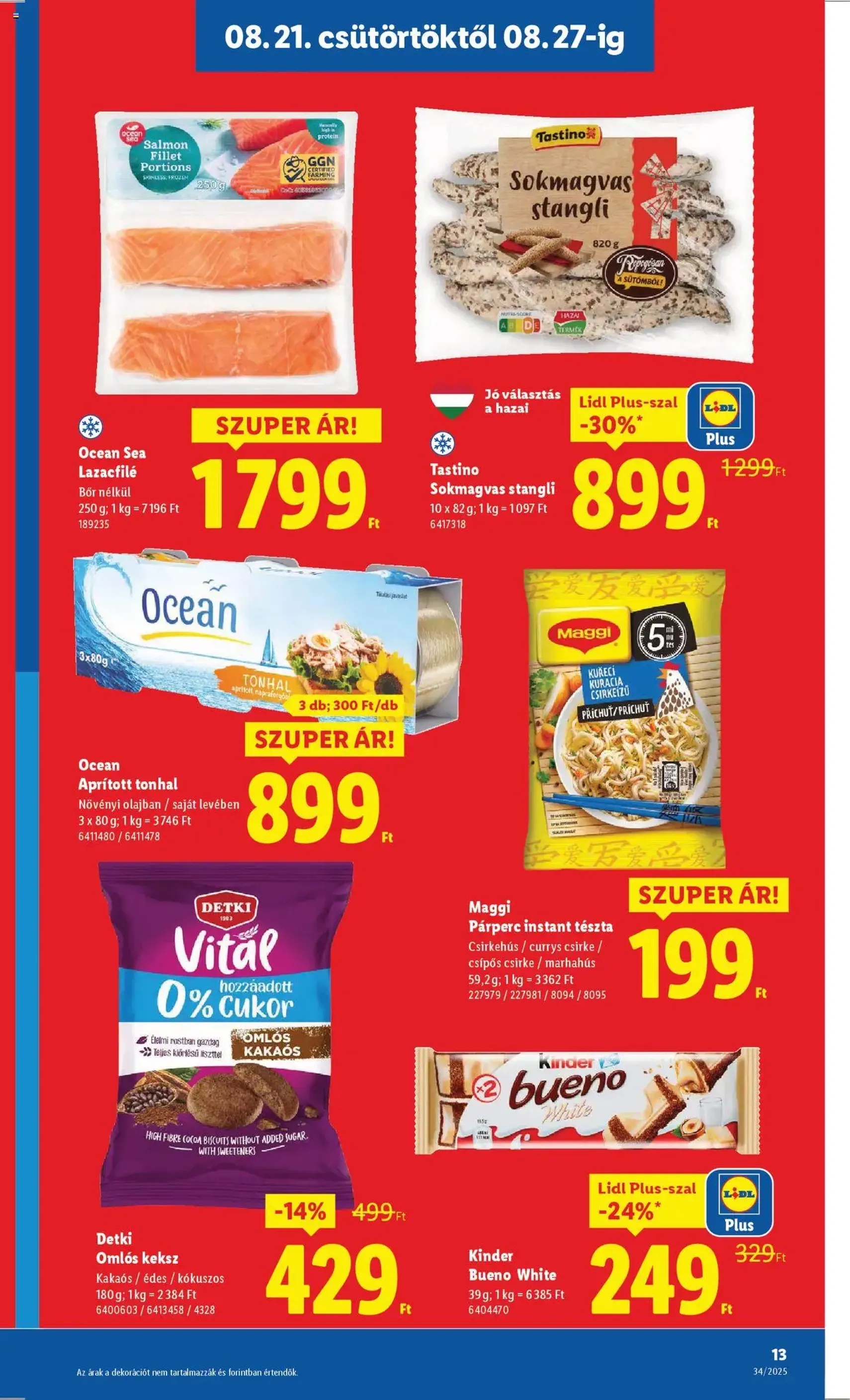 Lidl Akciós újság - 2025.08.21. érvényes szórólap 13 oldal 70 oldalból