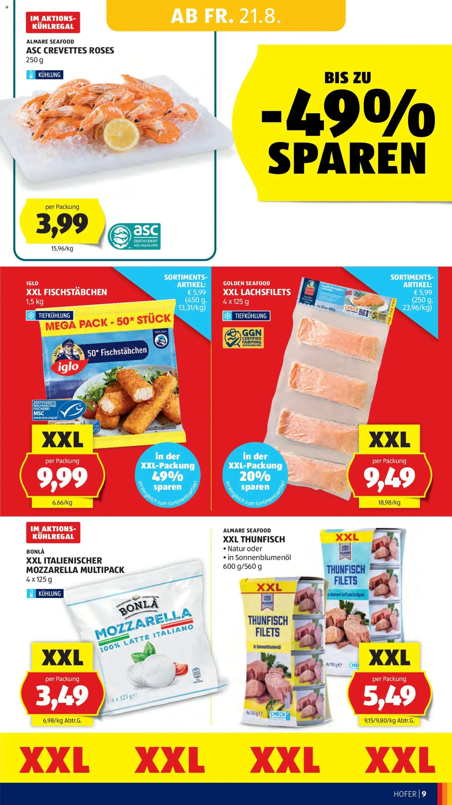 Hofer Flugblatt - Gültiger Prospekt ab 21.08.2026, Seite 19 von insgesamt 46