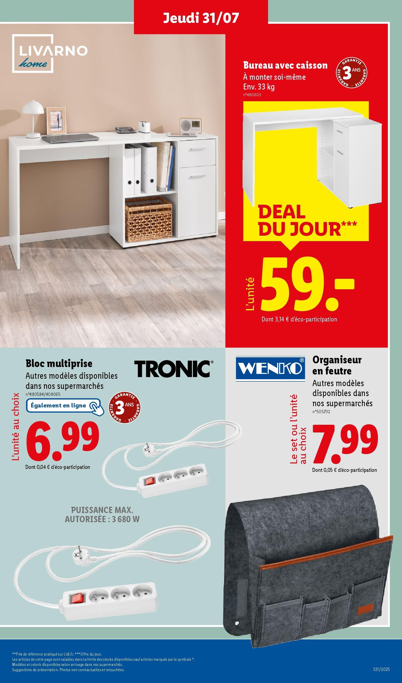 LIDL catalogue semaine 30 - brochure valable à partir du 31/07/2025, page 43 sur 73 LIDL catalogue semaine 30 - brochure valable à partir du 31/07/2025, page 43 sur 73