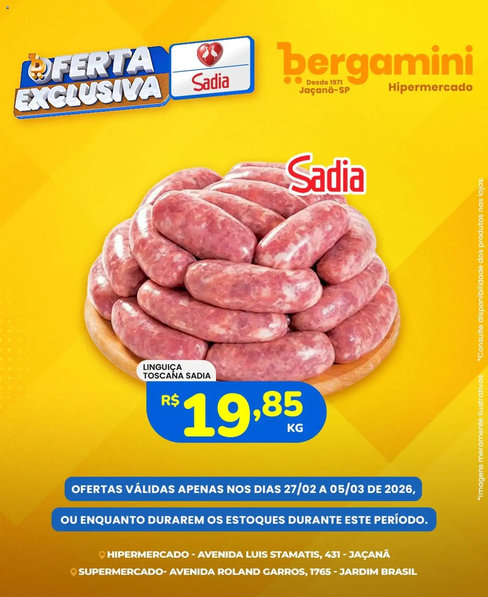 Supermercado Bergamini ofertas Sadia e a Perdigão - folheto válido a partir de 27/02/2026 página 3 de 8