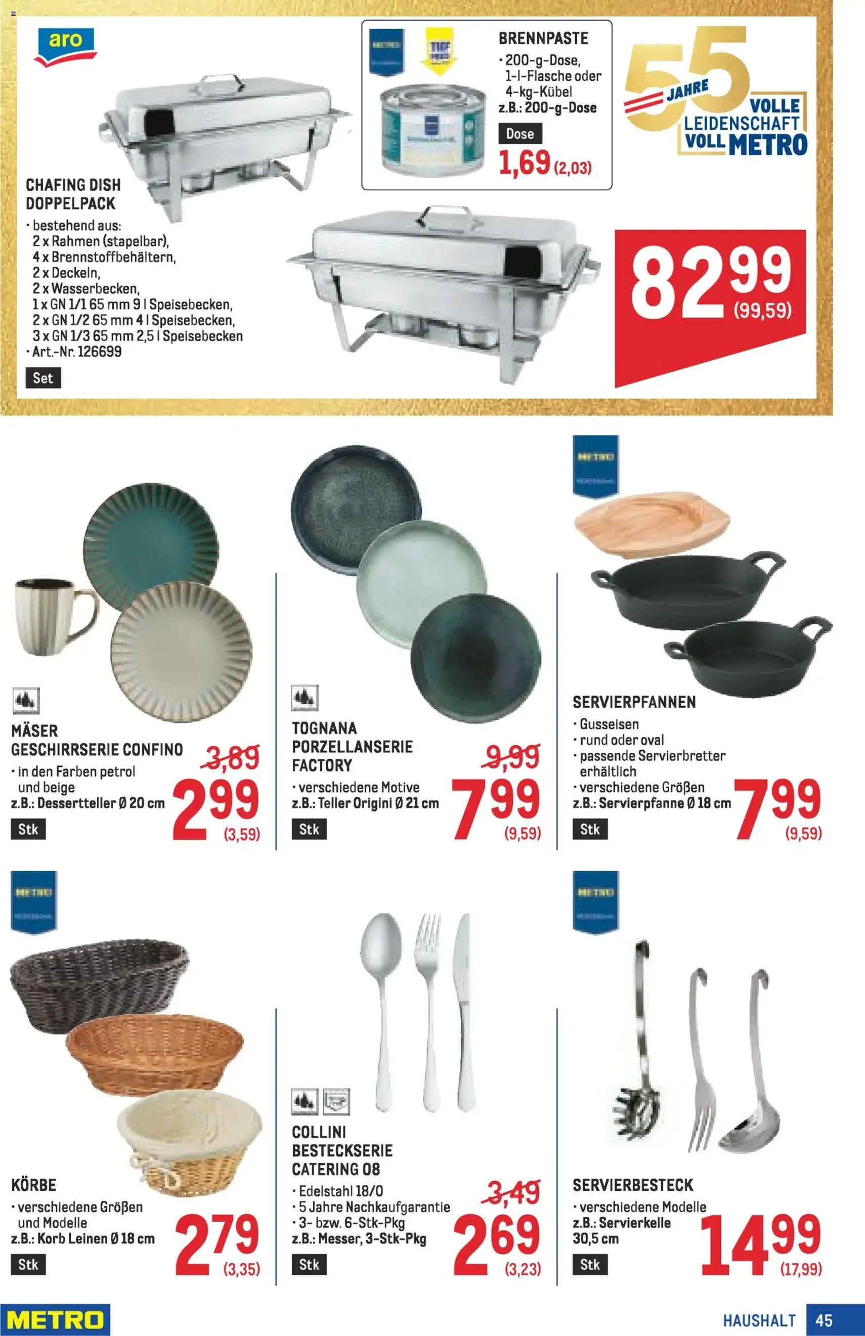 Metro angebote Profi - Gültiger Prospekt ab 05.03.2026, Seite 45 von insgesamt 72
