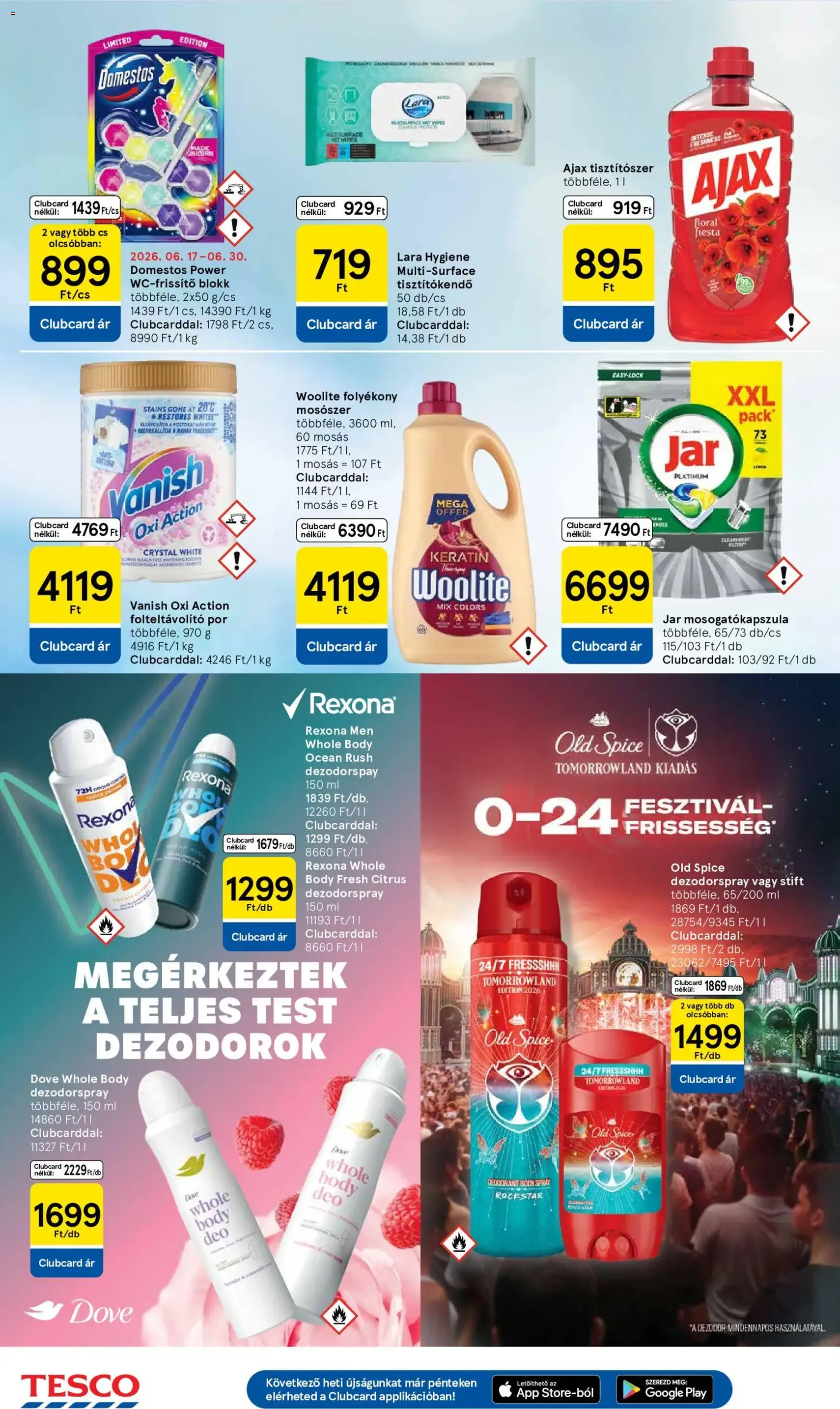 Tesco aktuális akciós újság - 2026.06.18. érvényes szórólap 30 oldal 38 oldalból