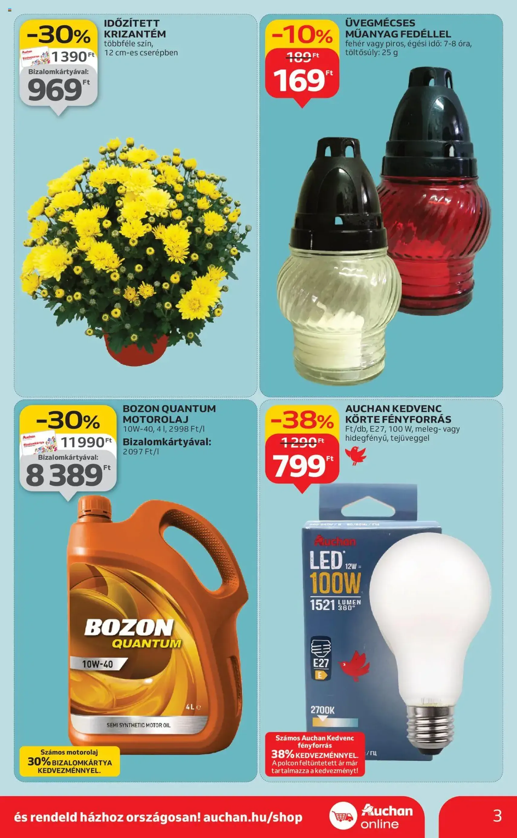Auchan Akciós újság - 2025.10.24. érvényes szórólap 3 oldal 52 oldalból Auchan Akciós újság - 2025.10.24. érvényes szórólap 3 oldal 52 oldalból