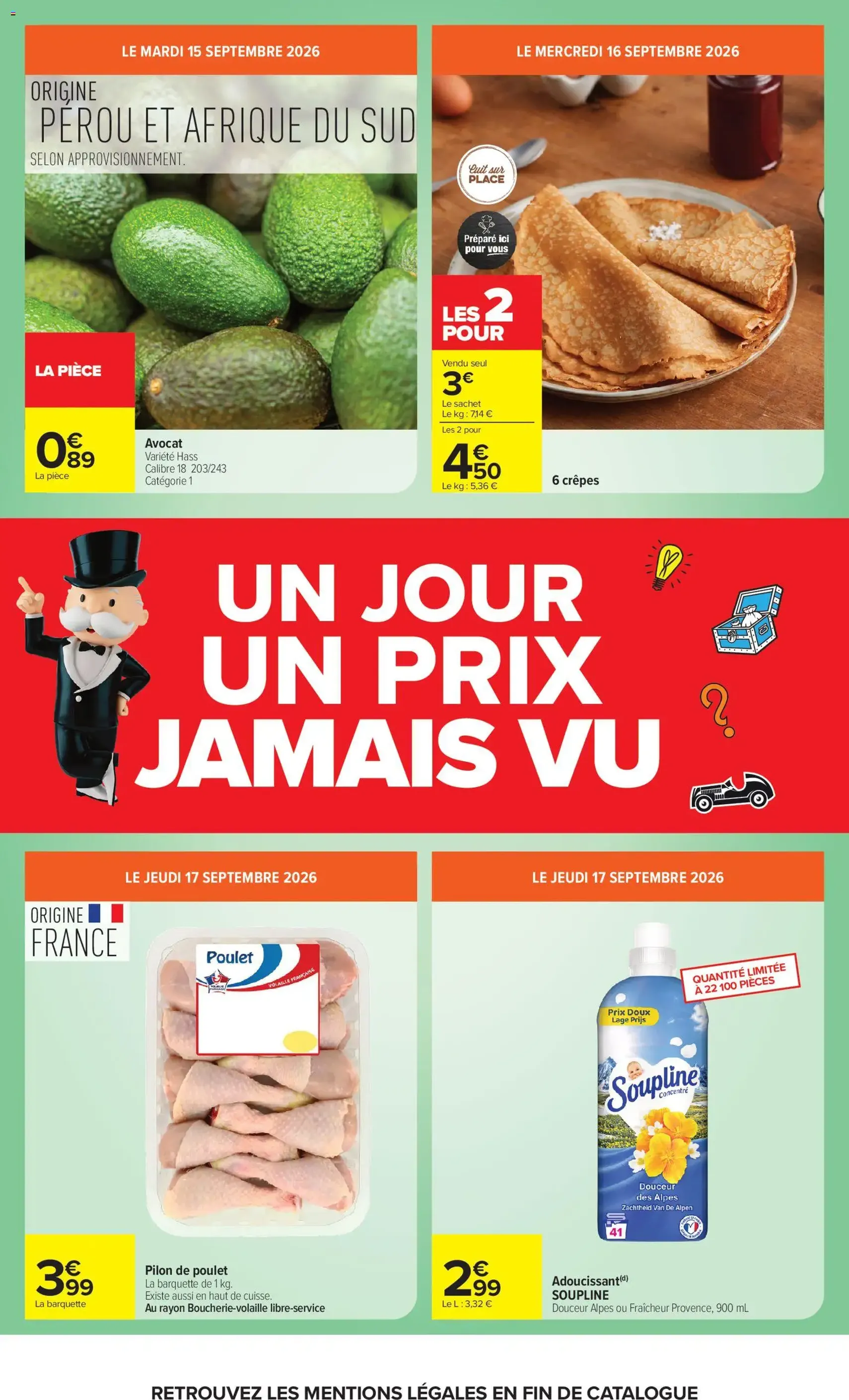 Carrefour Market catalogue - brochure valable à partir du 15/09/2026, page 4 sur 93