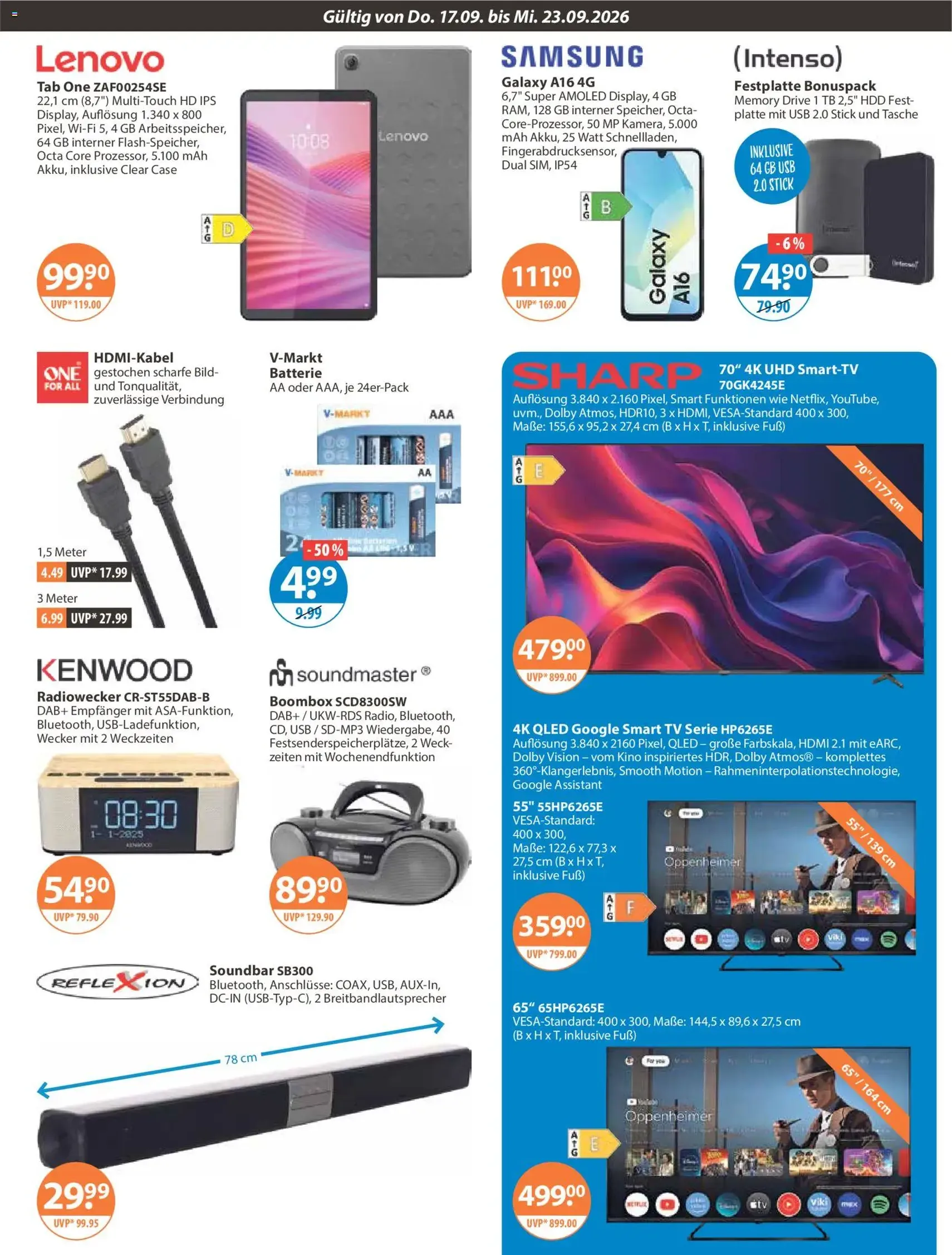 V-Markt Angebote - Gültiger Prospekt ab 17.09.2026, Seite 19 von insgesamt 30