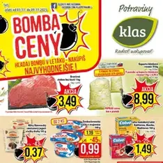 Klas leták - náhľad letáku platný od 03.11.2025