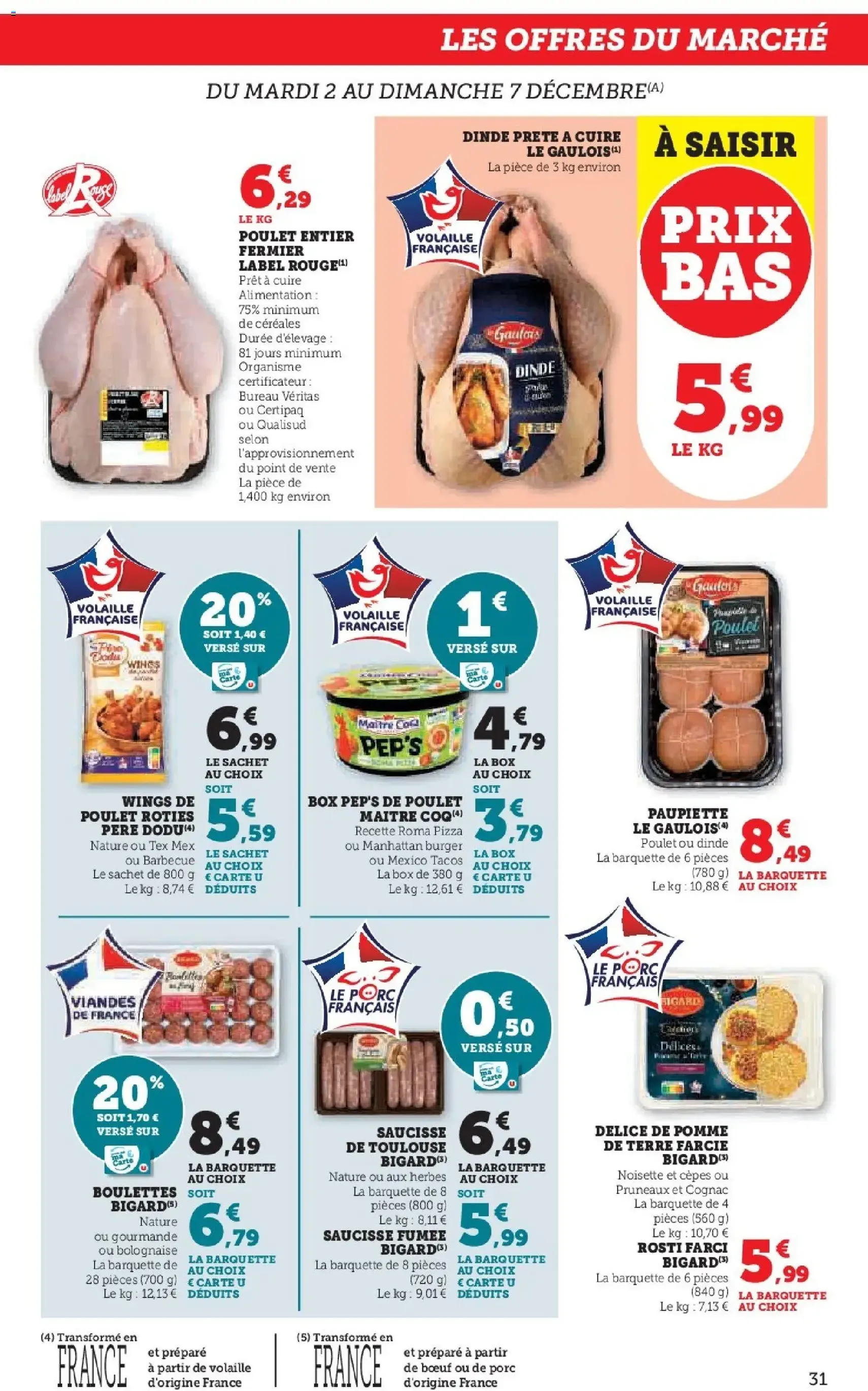 Super U - Les prix bas de la semaine - brochure valable à partir du 02/12/2025, page 31 sur 40