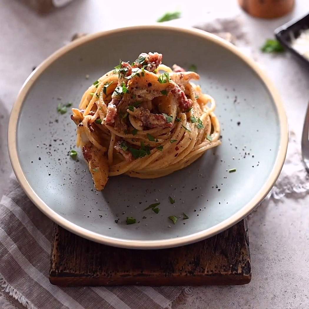 Carbonara di carciofi