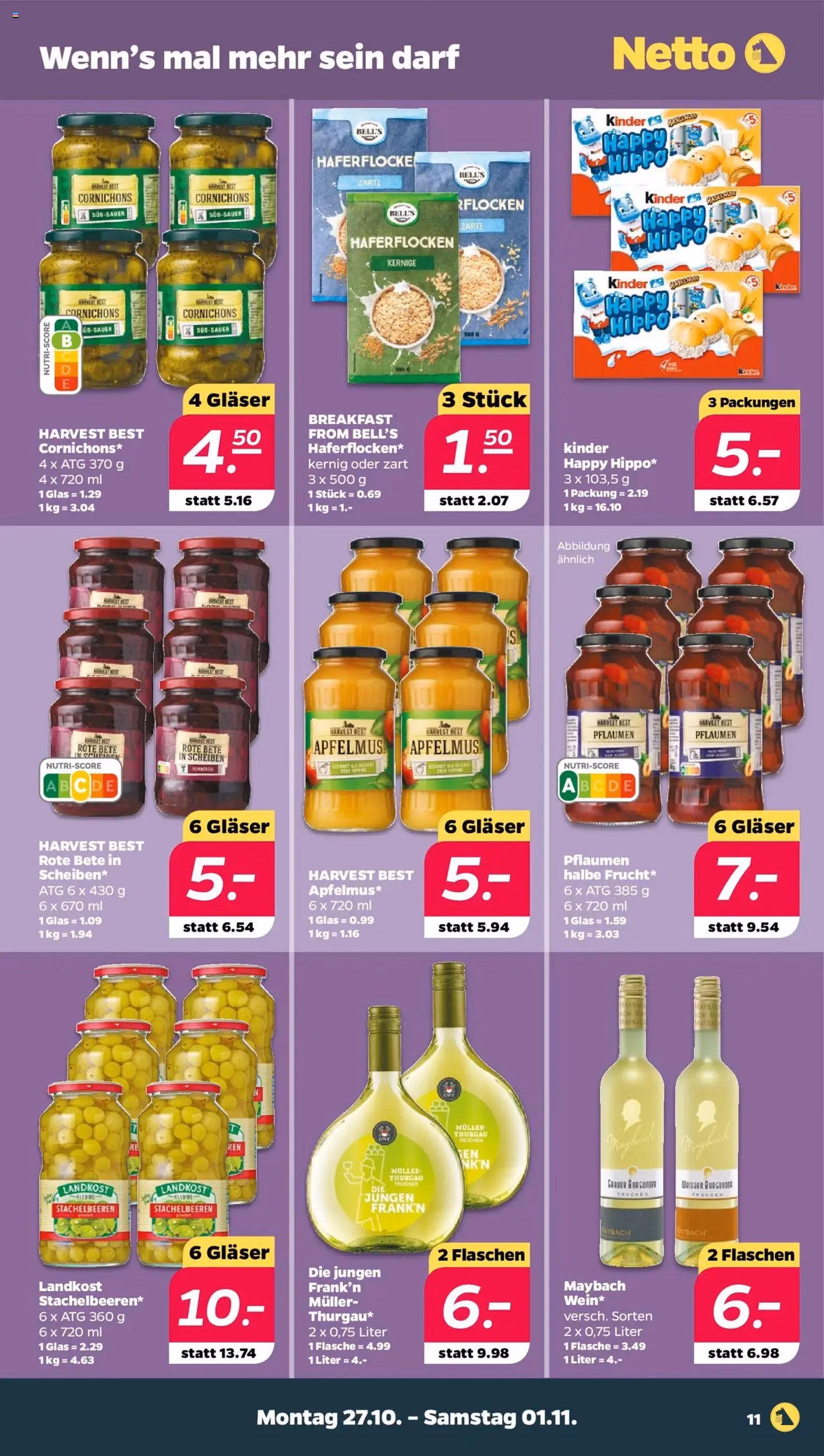 Netto Prospekt - Gültiger Prospekt ab 27.10.2025, Seite 11 von insgesamt 37 Netto Prospekt - Gültiger Prospekt ab 27.10.2025, Seite 11 von insgesamt 37