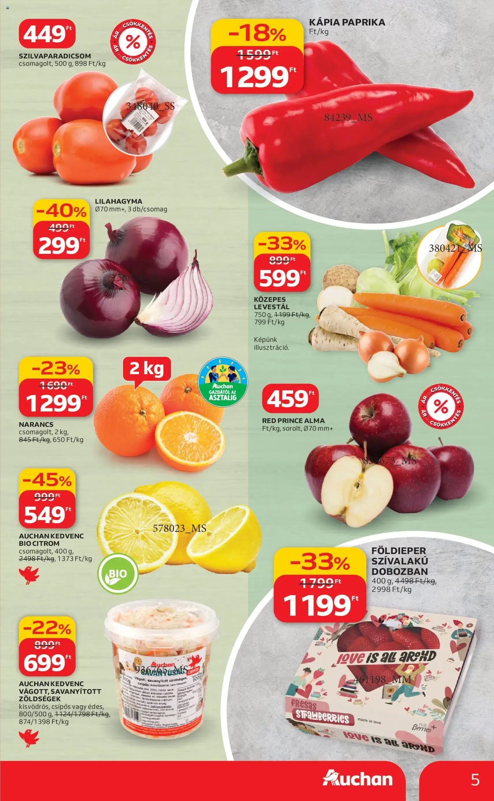 Auchan Akciós újság - 2026.02.05. érvényes szórólap 5 oldal 30 oldalból