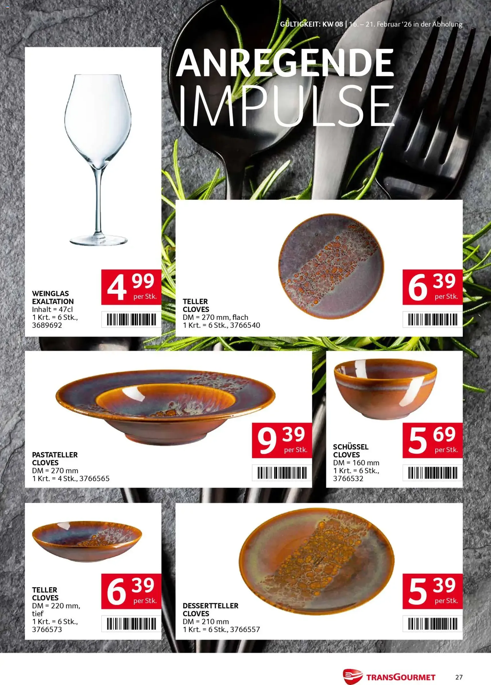 Transgourmet Flugblatt - Gültiger Prospekt ab 16.02.2026, Seite 27 von insgesamt 28