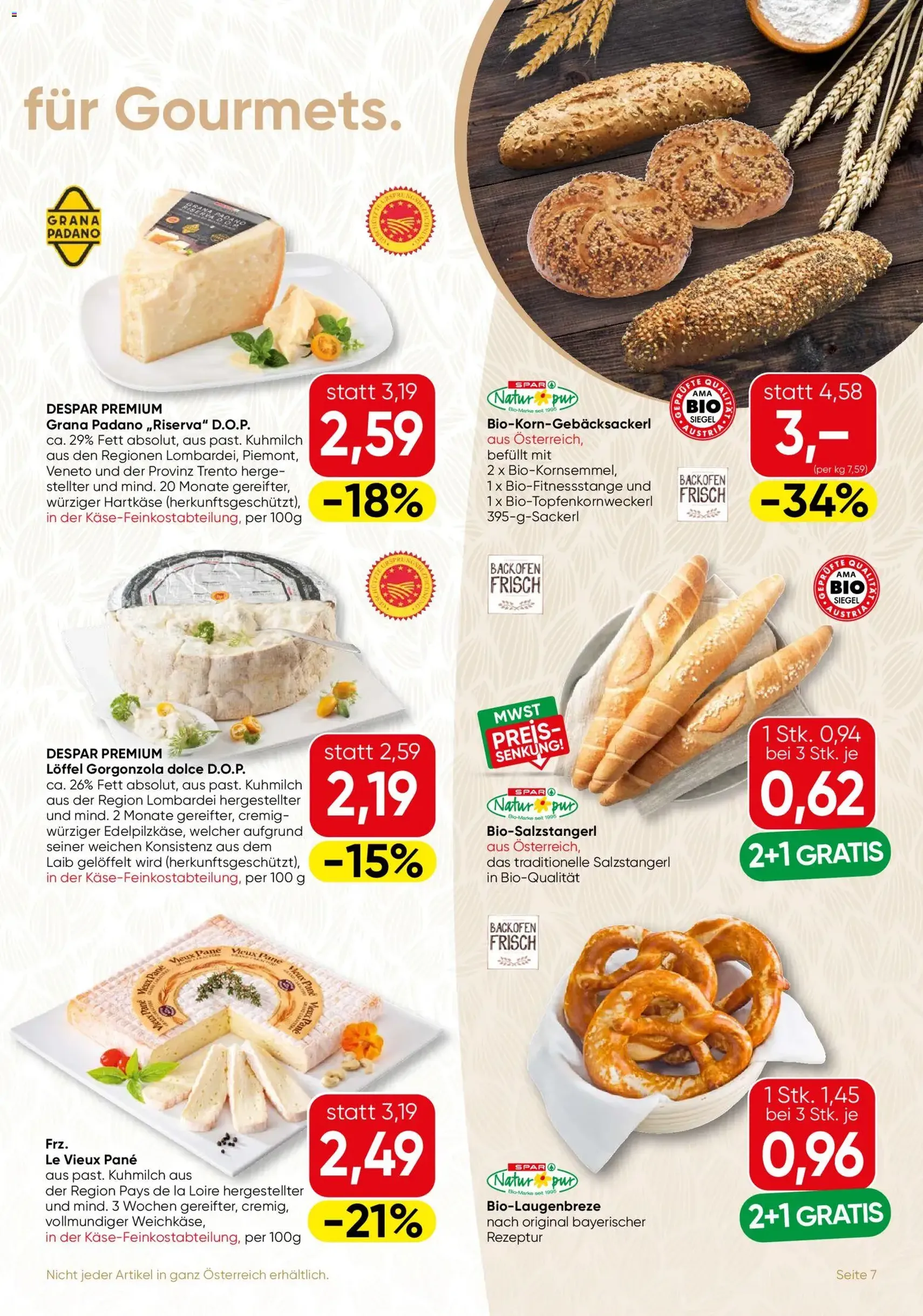 SPAR Gourmet Flugblatt - Gültiger Prospekt ab 10.09.2026, Seite 7 von insgesamt 12