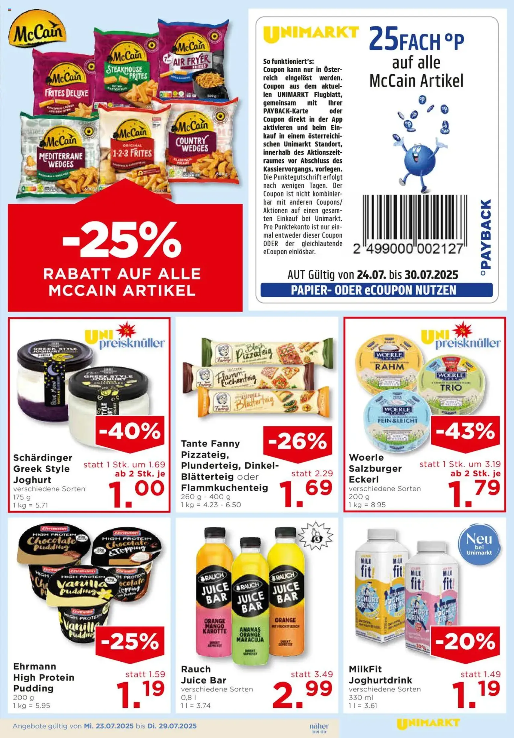 Unimarkt - Broschüre - Gültiger Prospekt ab 23.07.2025, Seite 7 von insgesamt 12