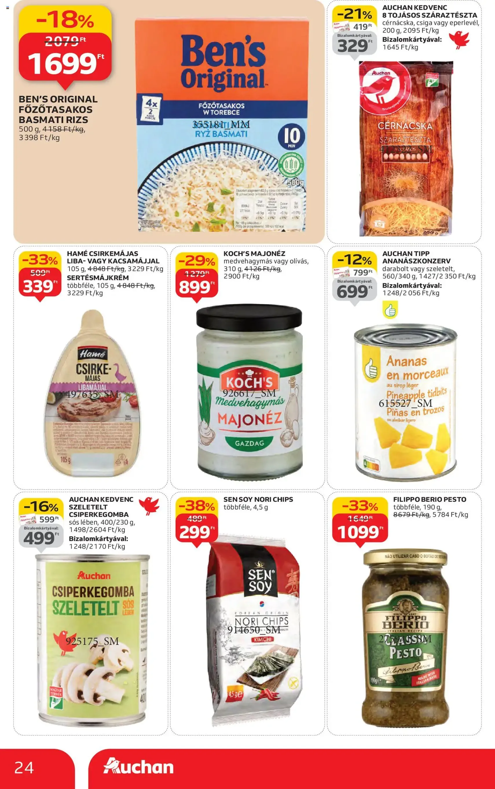 Auchan Akciós újság - 2025.10.30. érvényes szórólap 24 oldal 58 oldalból Auchan Akciós újság - 2025.10.30. érvényes szórólap 24 oldal 58 oldalból