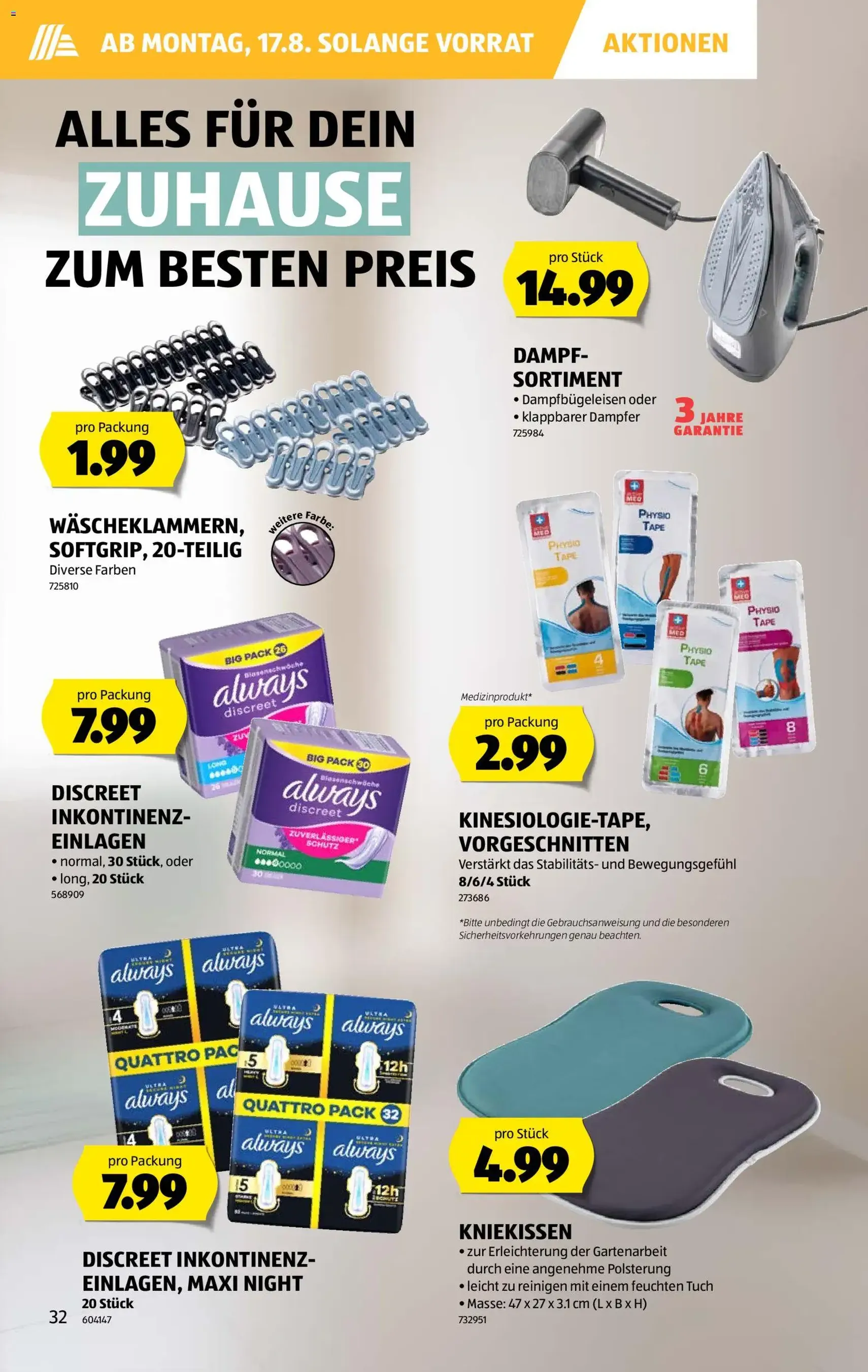 Aldi aktionen - Gültiger Prospekt ab 13.08.2026, Seite 32 von insgesamt 47