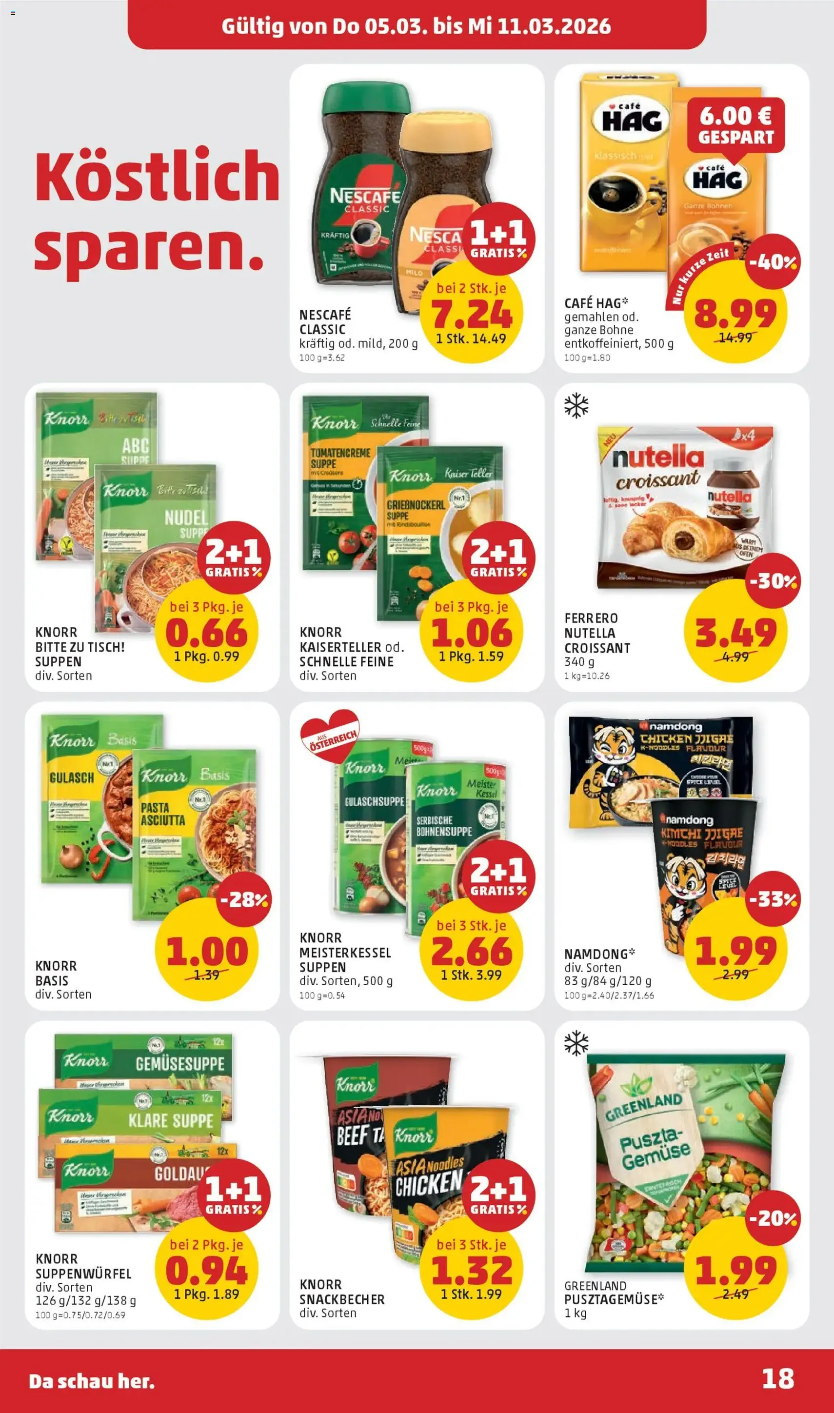 Penny Markt - Flugblatt - Gültiger Prospekt ab 05.03.2026, Seite 18 von insgesamt 32