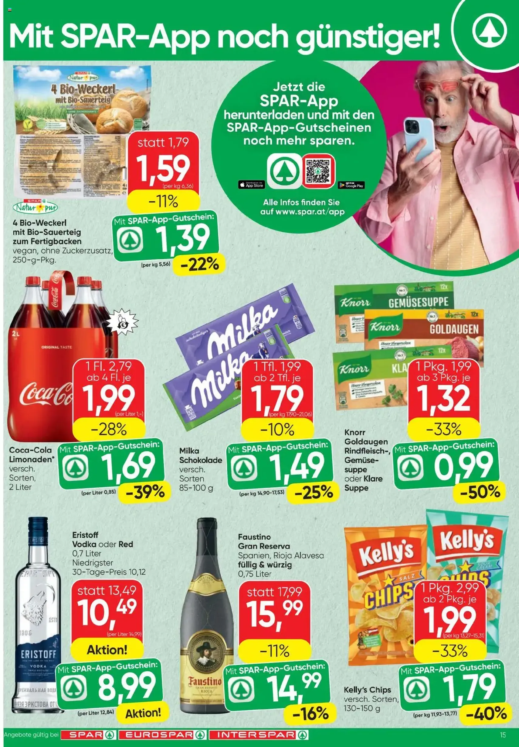 Spar Flugblatt - Gültiger Prospekt ab 23.10.2025, Seite 15 von insgesamt 20 Spar Flugblatt - Gültiger Prospekt ab 23.10.2025, Seite 15 von insgesamt 20