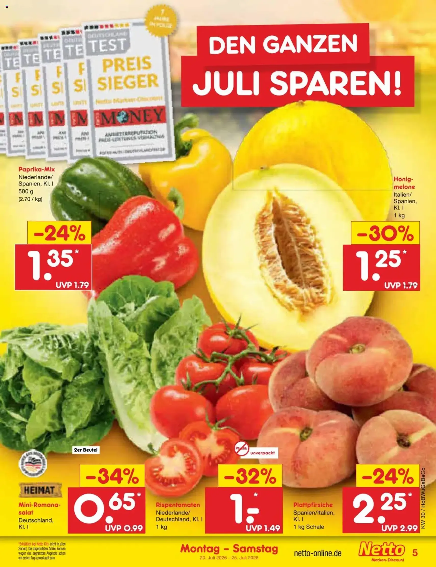 Netto Marken-Discount Prospekt - Gültiger Prospekt ab 20.07.2026, Seite 5 von insgesamt 71