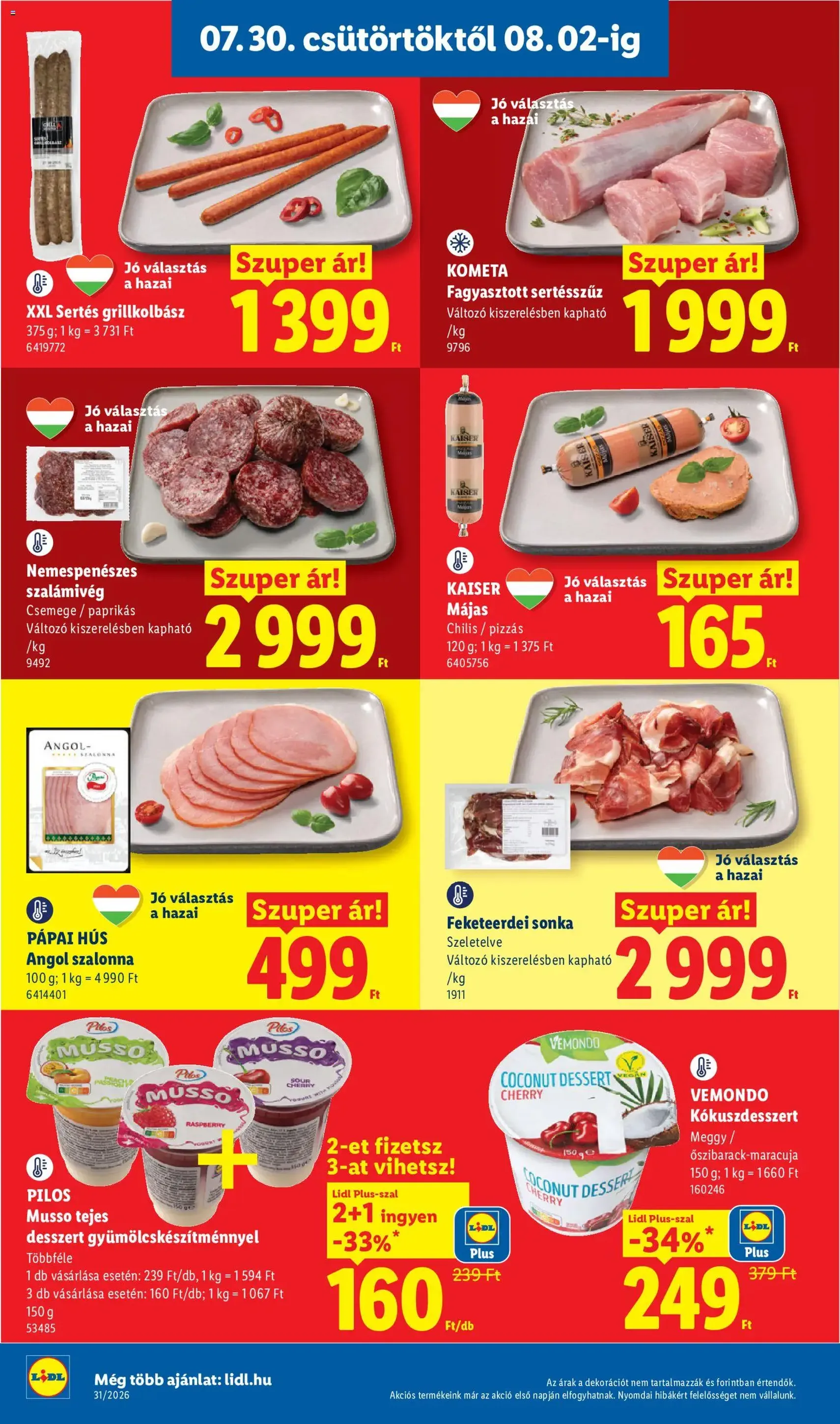 Lidl akciós újság - 2026.07.30. érvényes szórólap 8 oldal 58 oldalból