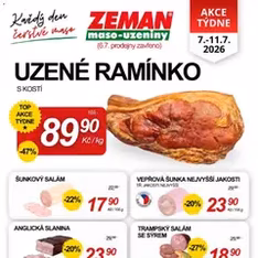 Prodejny Zeman leták - náhled letáku platný od 07.07.2026