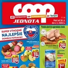 COOP Jednota leták - náhľad letáku platný od 30.04.2026