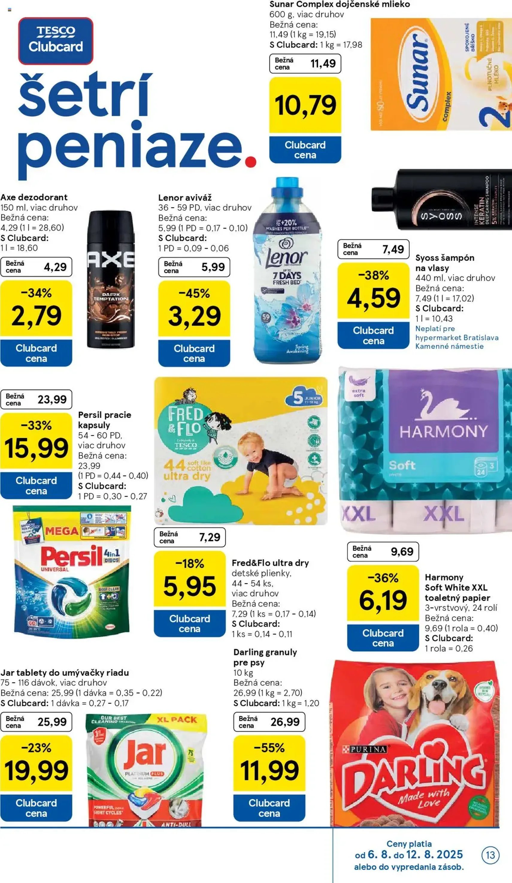 Tesco Hypermarket - leták - platný leták od 06.08.2025 strana 13 z 41 Tesco Hypermarket - leták - platný leták od 06.08.2025 strana 13 z 41