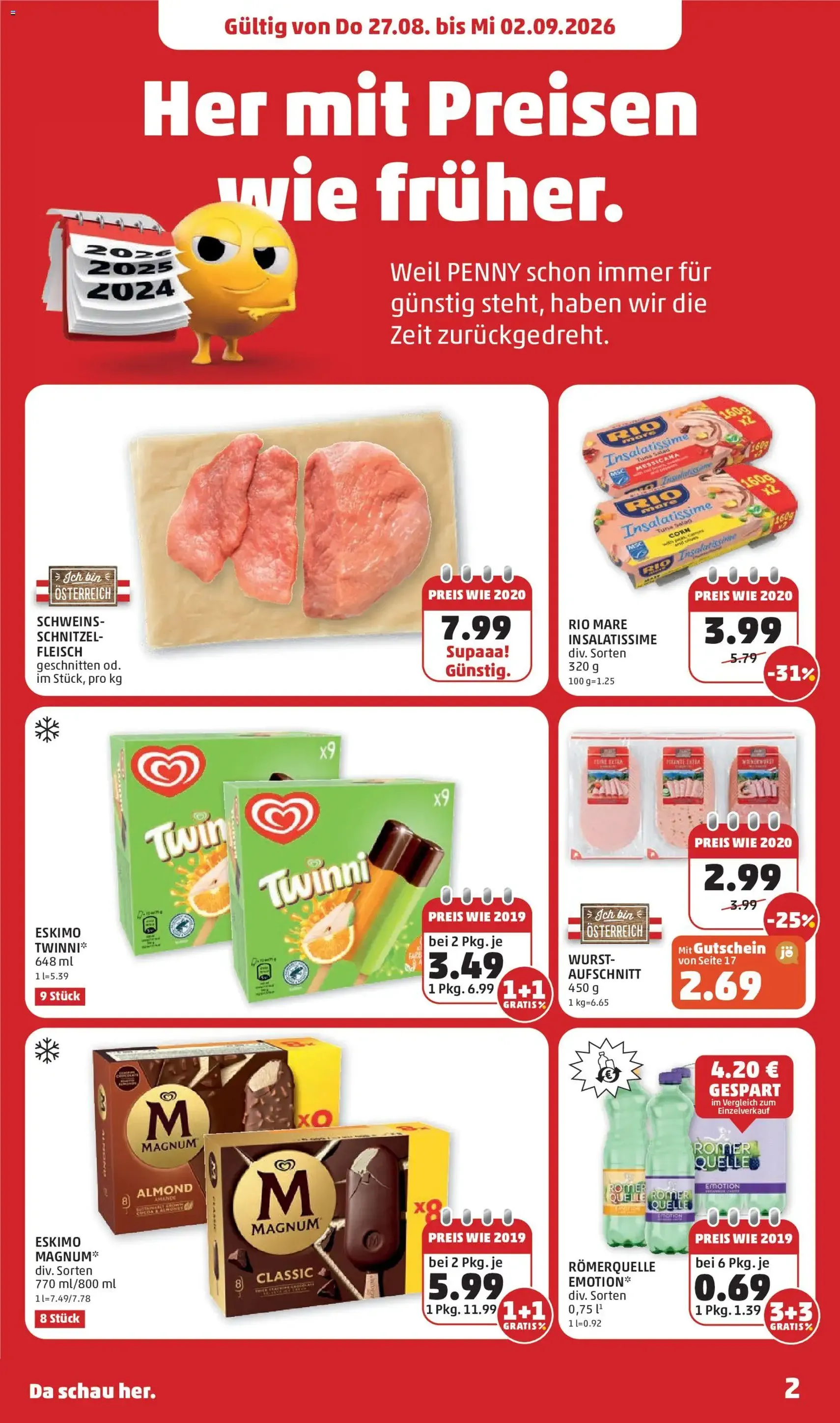 Penny Markt Flugblatt - Gültiger Prospekt ab 27.08.2026, Seite 2 von insgesamt 32
