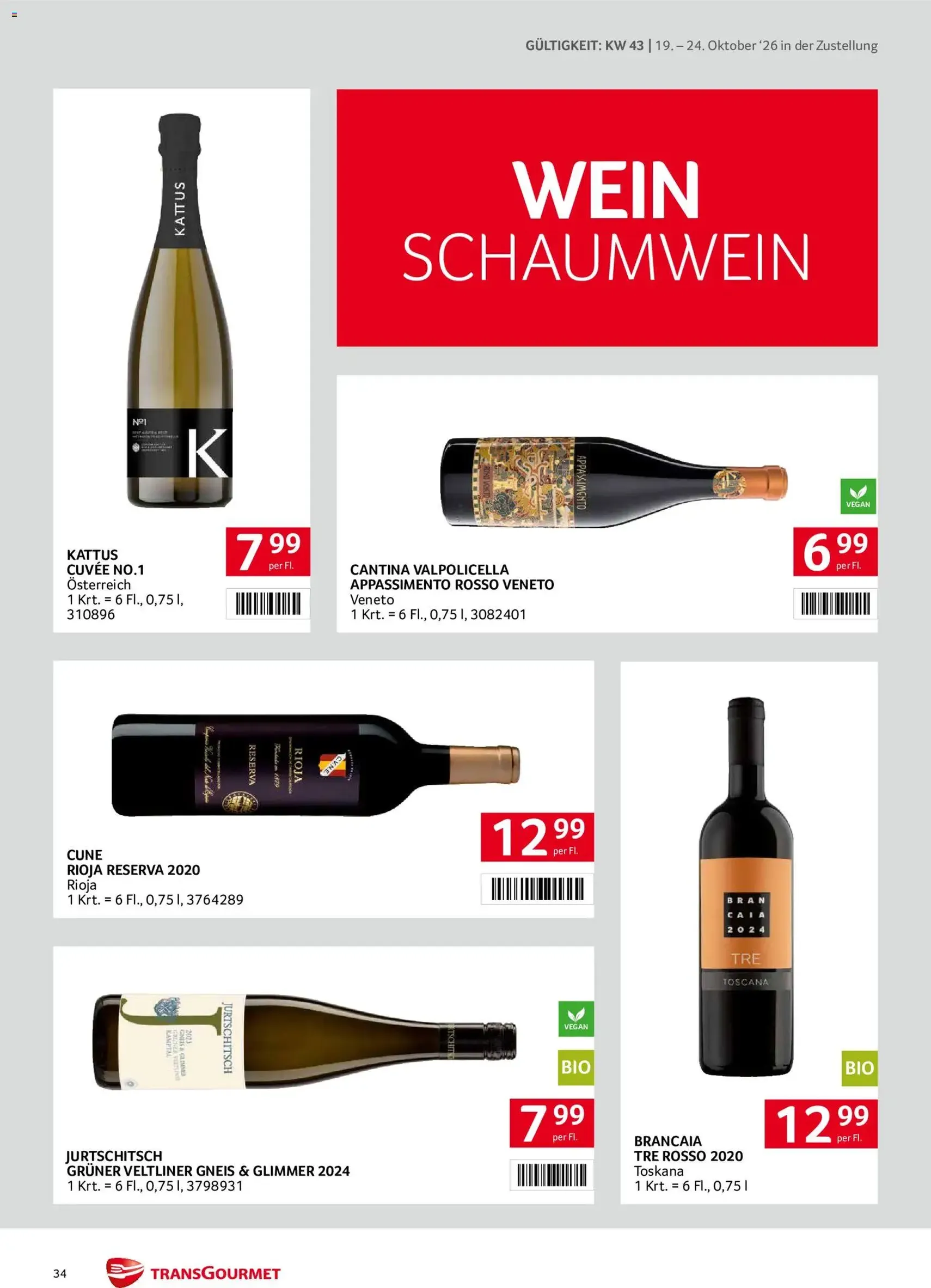 Transgourmet Flugblatt - Gültiger Prospekt ab 19.10.2026, Seite 34 von insgesamt 40