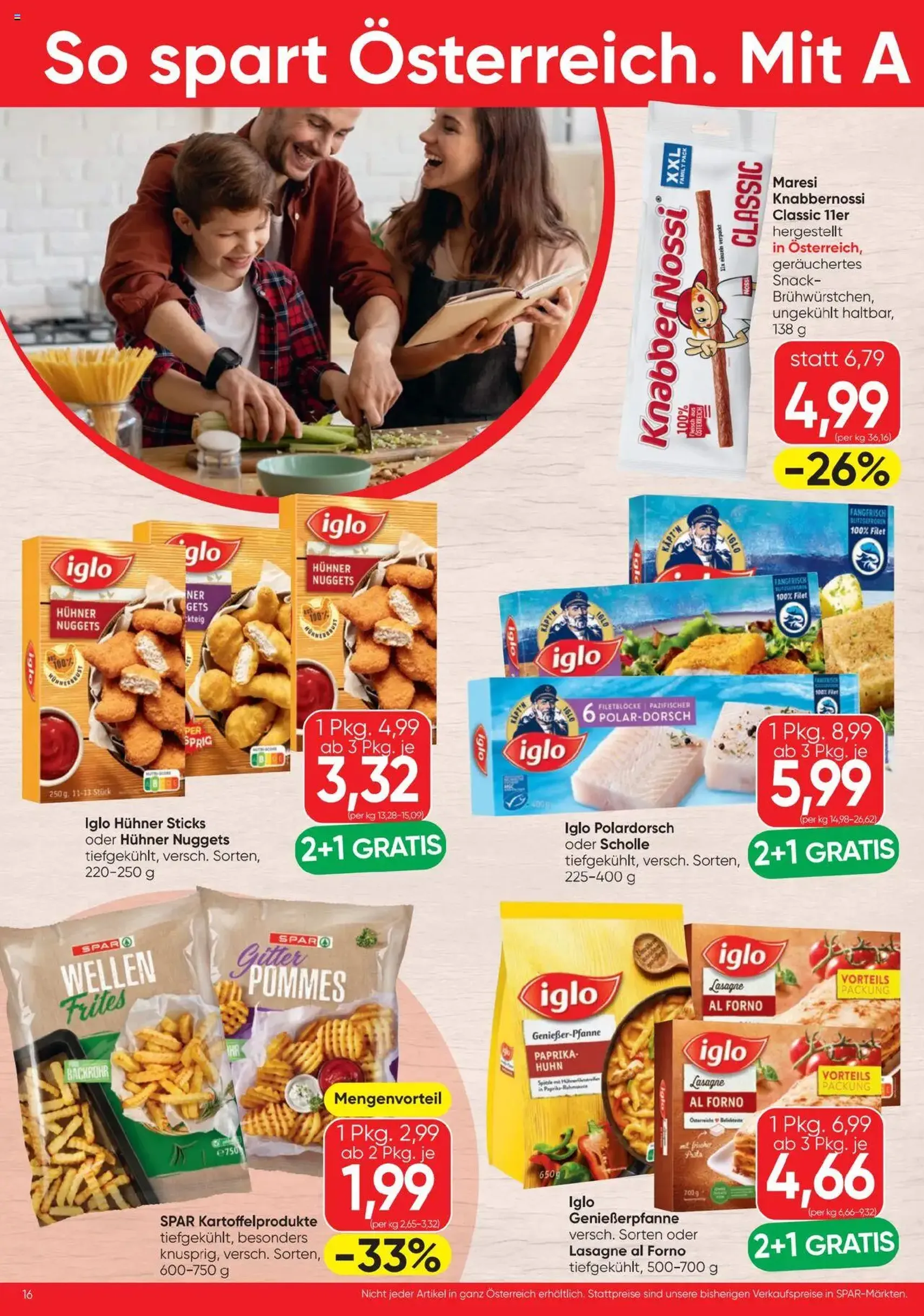 Spar Flugblatt - Gültiger Prospekt ab 28.08.2025, Seite 16 von insgesamt 20 Spar Flugblatt - Gültiger Prospekt ab 28.08.2025, Seite 16 von insgesamt 20