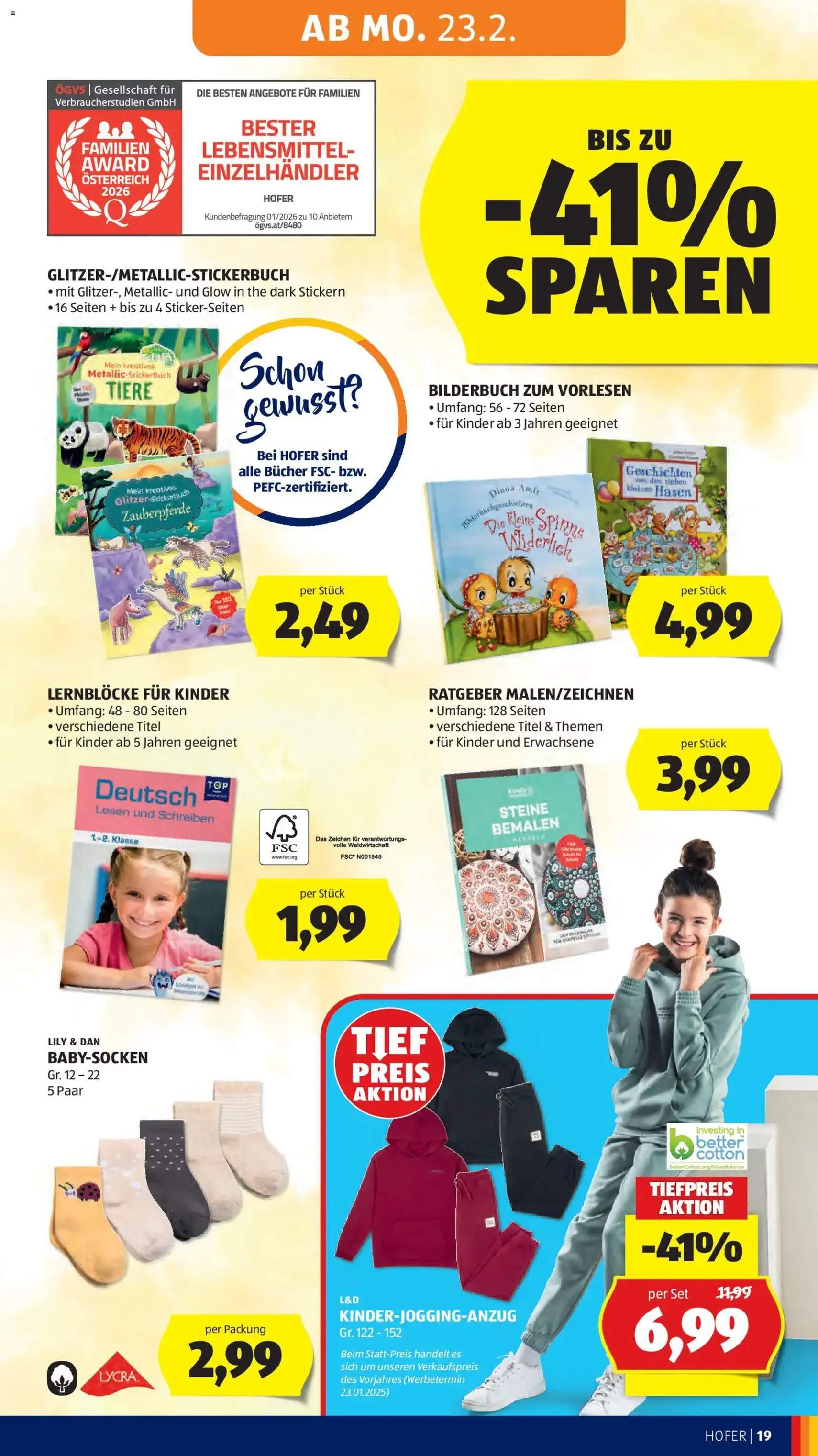 Hofer Flugblatt - Gültiger Prospekt ab 20.02.2026, Seite 23 von insgesamt 37