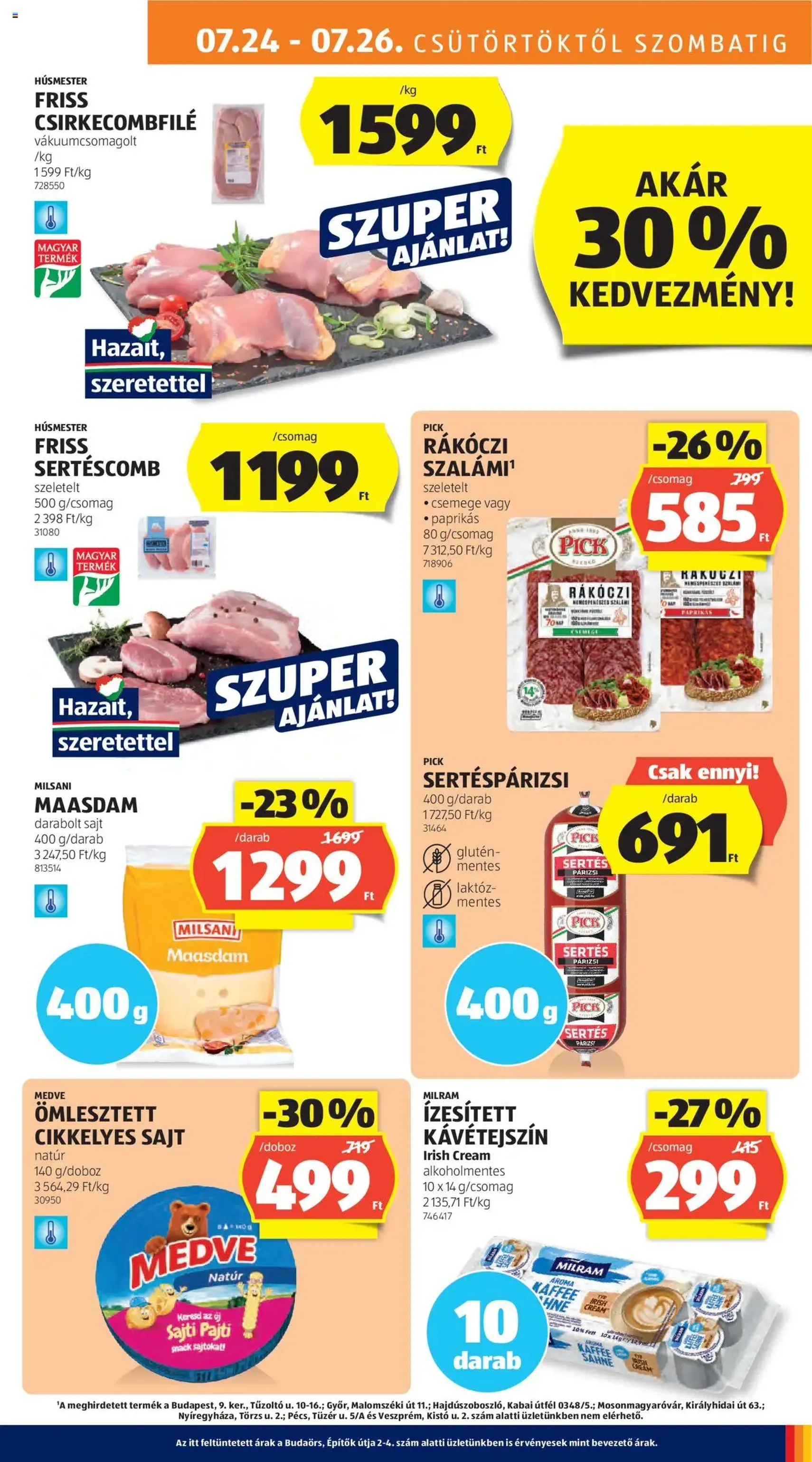 Aldi Akciós újság - 2025.07.24. érvényes szórólap 11 oldal 50 oldalból Aldi Akciós újság - 2025.07.24. érvényes szórólap 11 oldal 50 oldalból