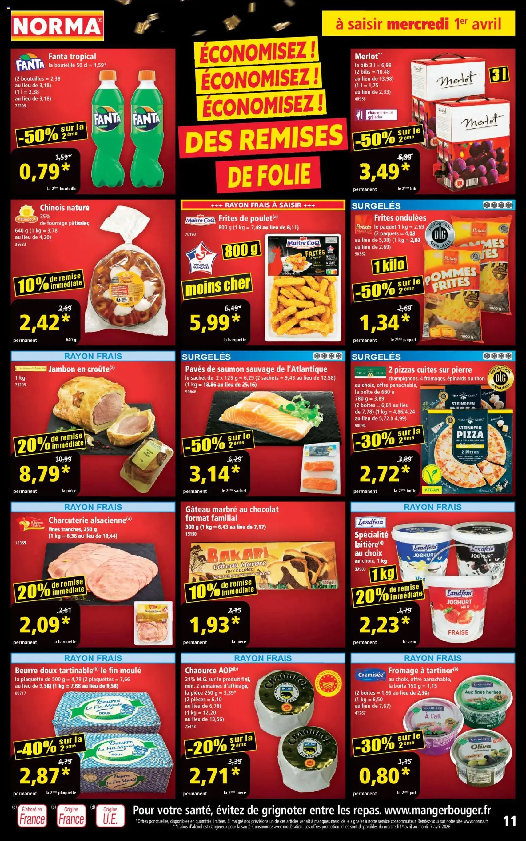 Norma catalogue - brochure valable à partir du 01/04/2026, page 11 sur 14