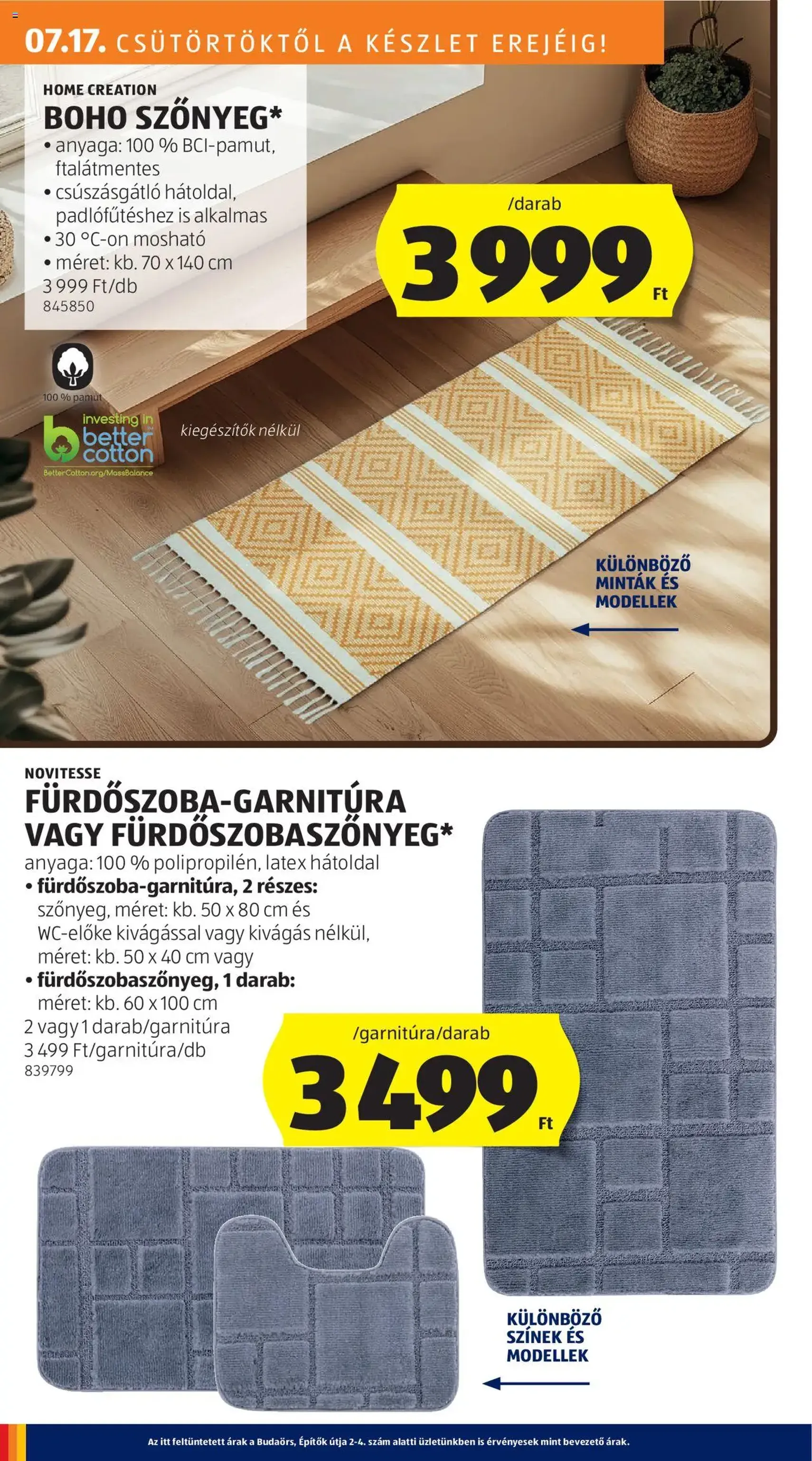 Aldi Akciós újság - 2025.07.17. érvényes szórólap 4 oldal 56 oldalból Aldi Akciós újság - 2025.07.17. érvényes szórólap 4 oldal 56 oldalból