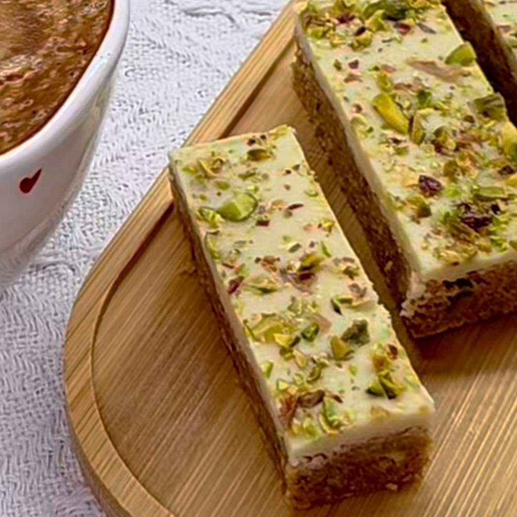 Pistáciové rezy bez pečenia