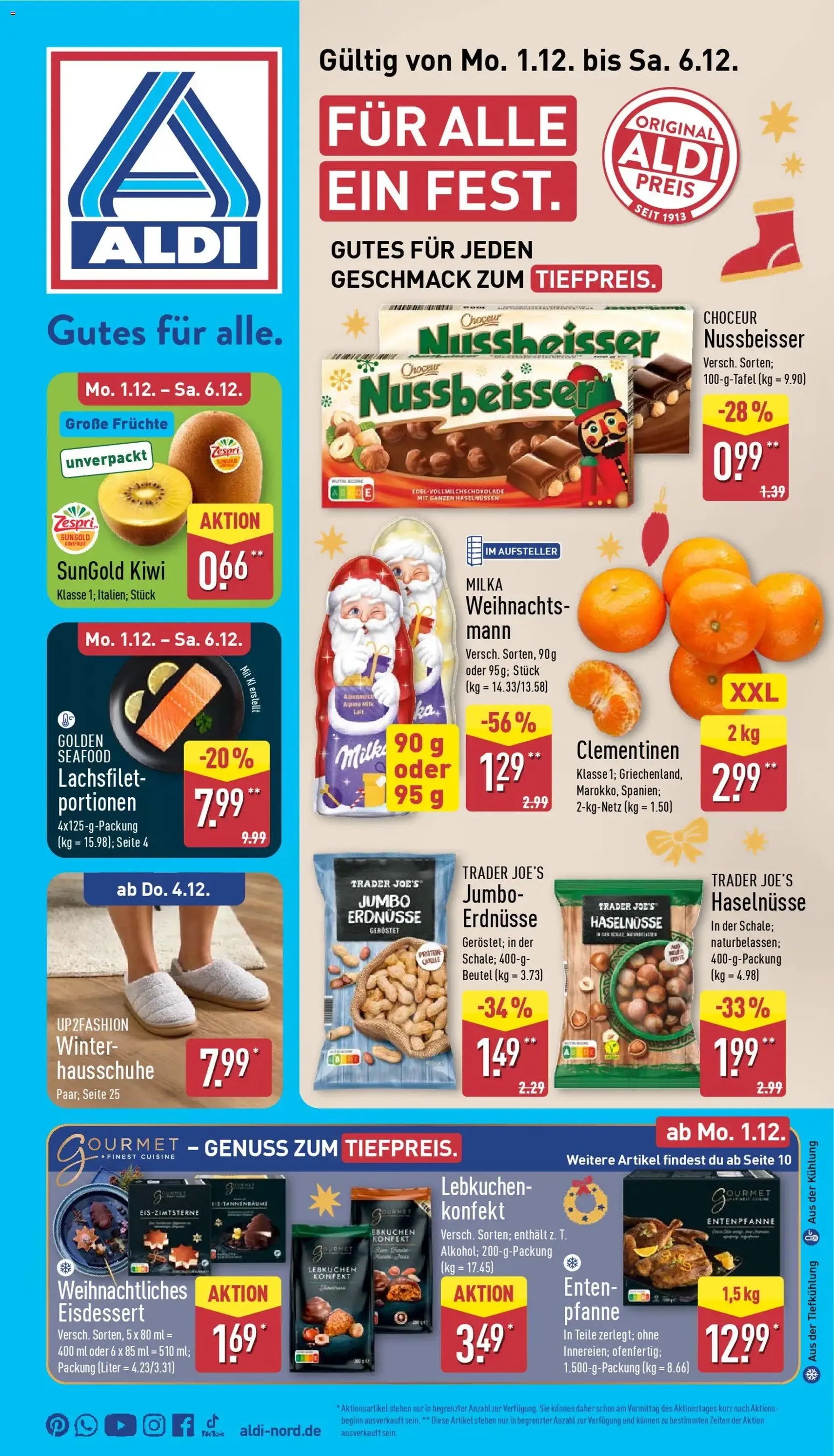 Aldi Prospekt - Gültiger Prospekt ab 01.12.2025, Seite 1 von insgesamt 45