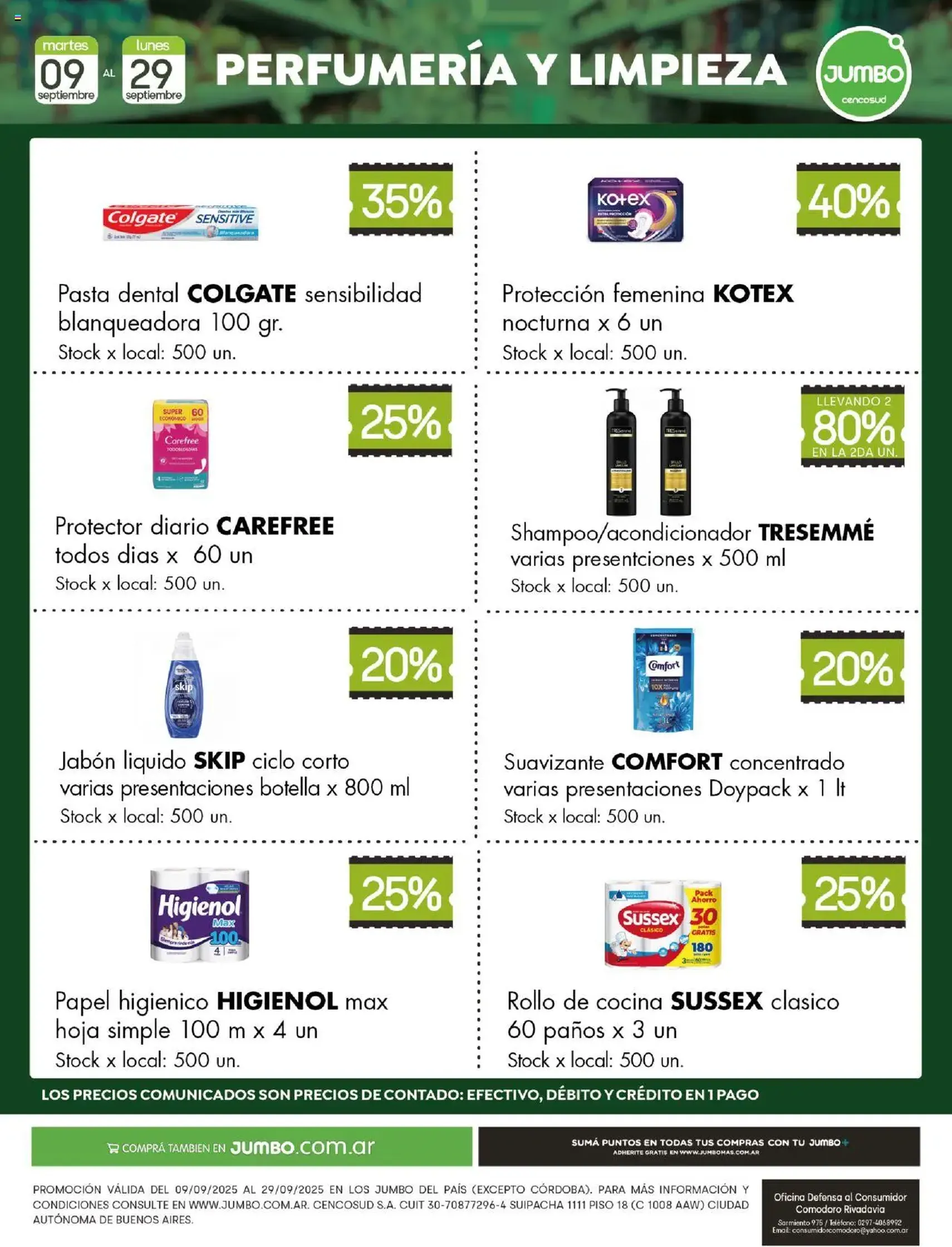 Jumbo - Especial Perfumería y Limpieza - folleto válido desde 09/09/2025 página 1 de 2