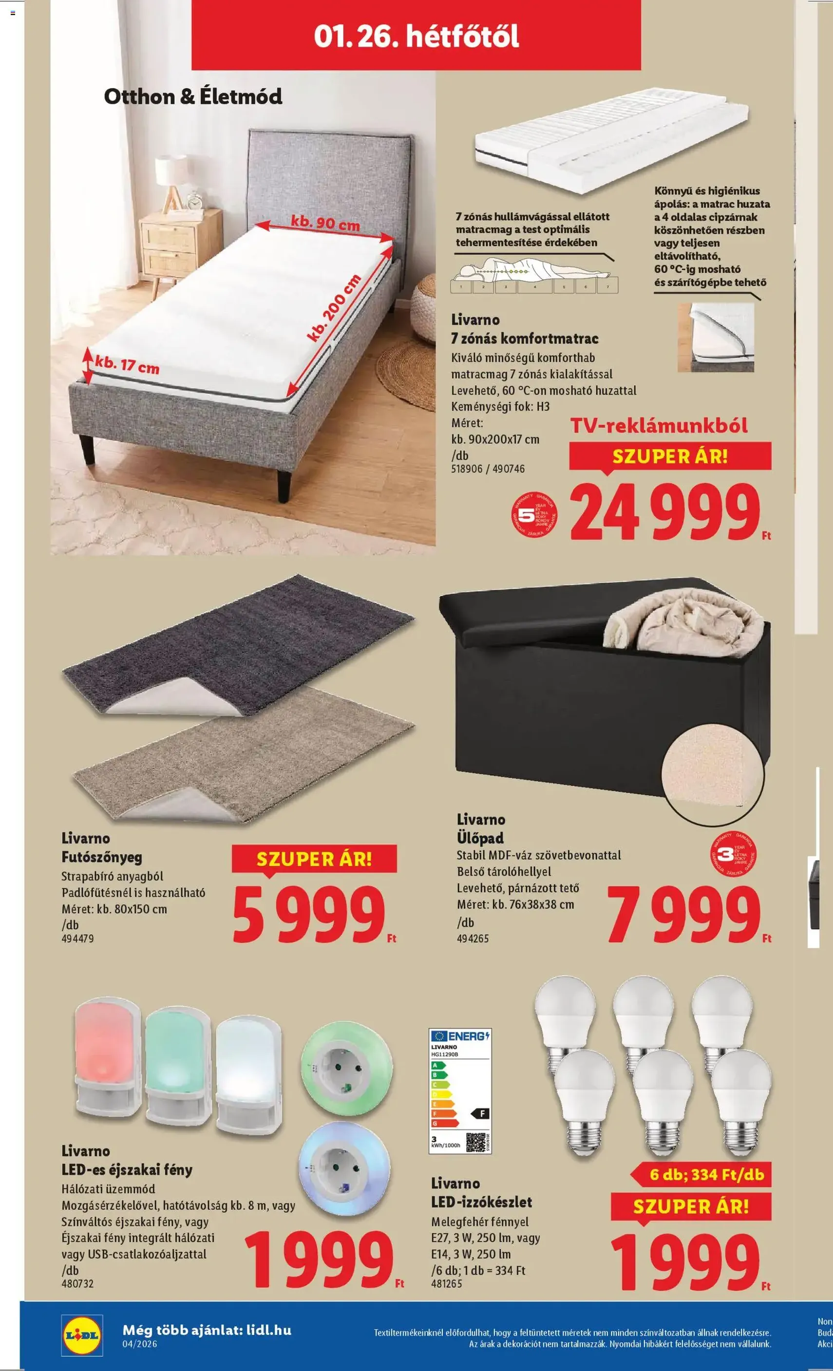 Lidl Akciós újság - 2026.01.22. érvényes szórólap 40 oldal 58 oldalból